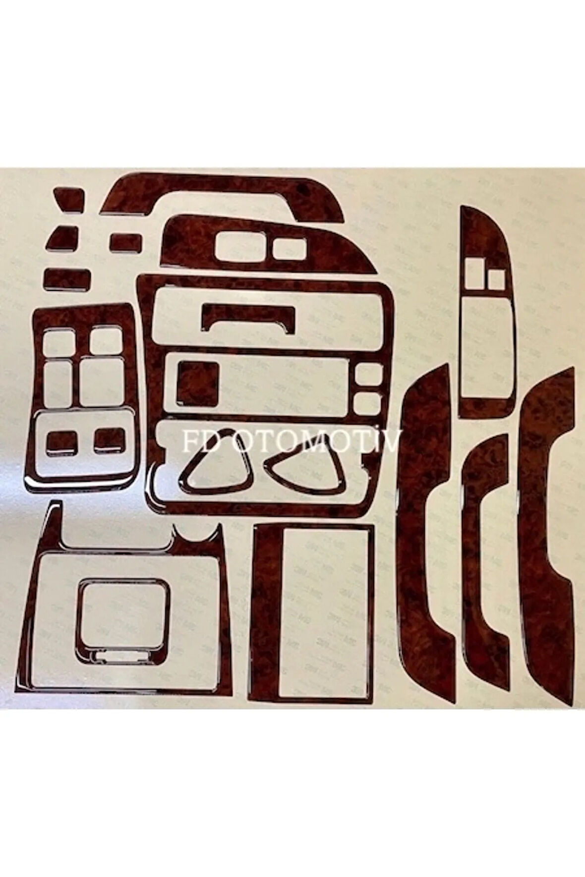 Toyota Corolla Efsane Kasa Torpido, Konsol, Trim, Göğüs Kaplama  Set Maun Renk Özel Dizayn