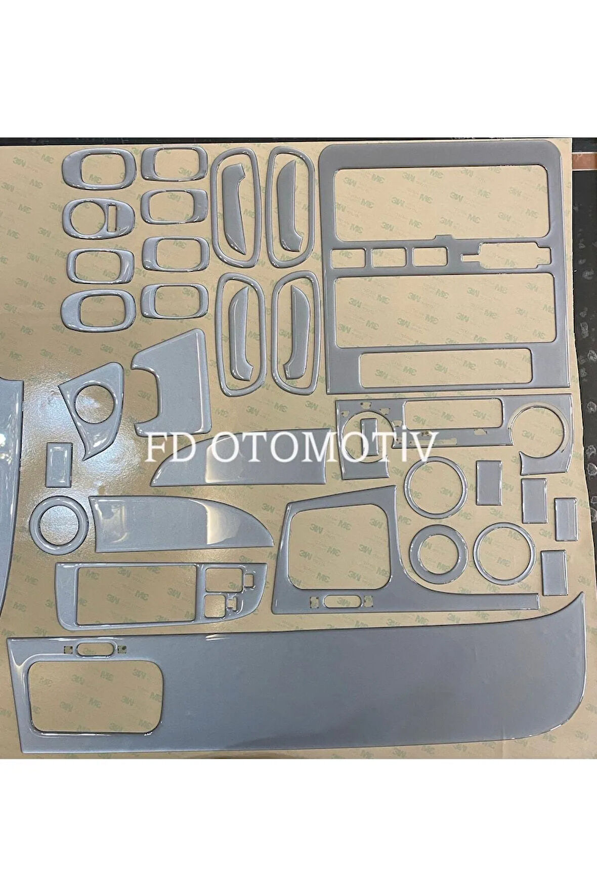 Toyota Carina Full Set  Maun Kaplama  Set Gümüş Gri Renk Özel Dizayn