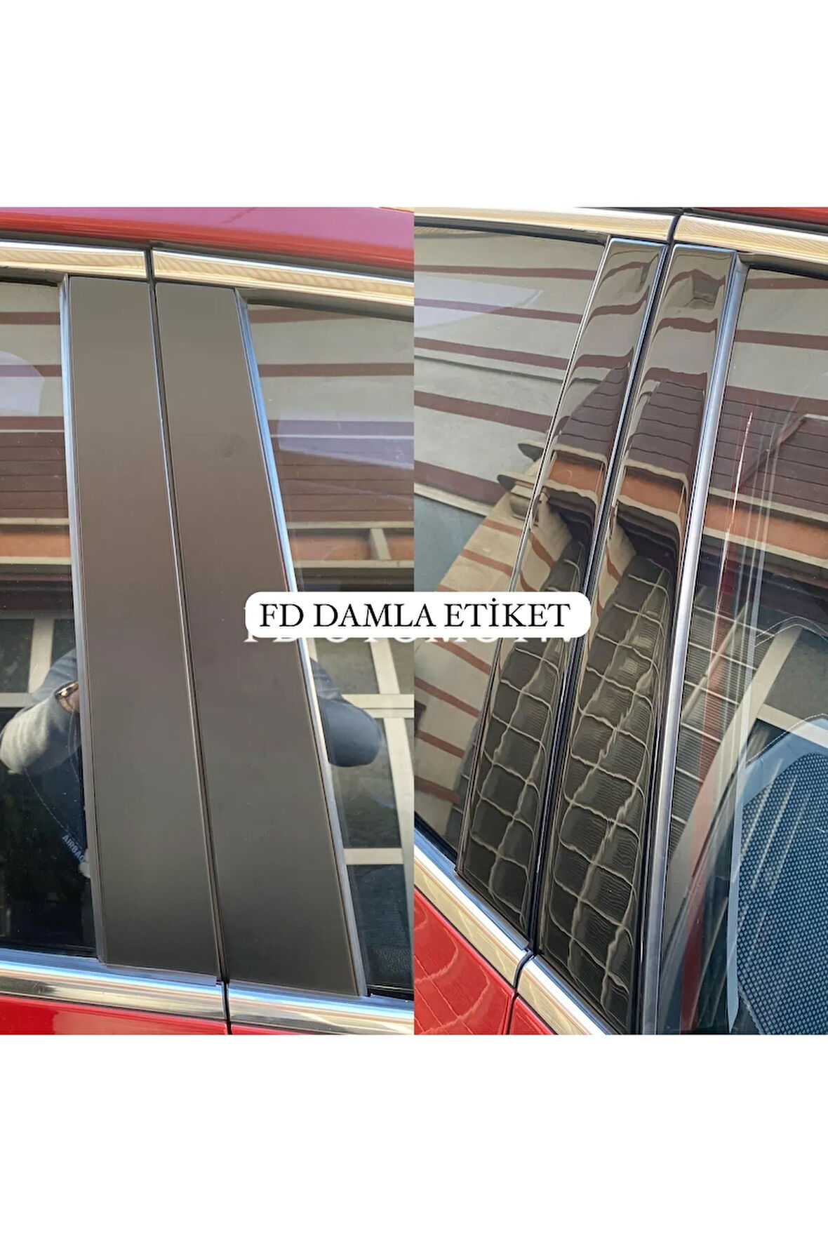 Kia Ceed 2012-2018 Kapı Direği Parlak Siyah  Piano Black Kaplama Özel Dizayn