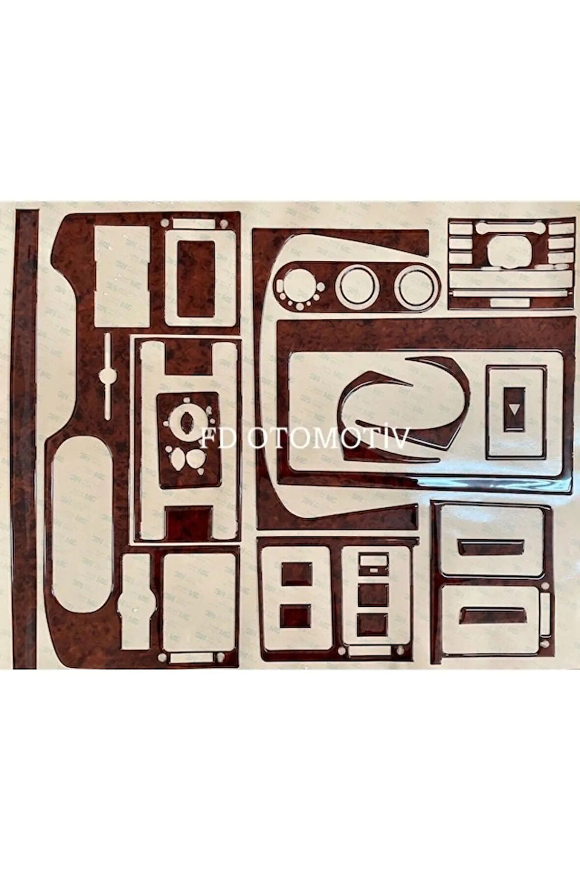Ford Transit 2006-2013 Torpido, Konsol, Trim, Göğüs Kaplama  Set Maun Renk Özel Dizayn