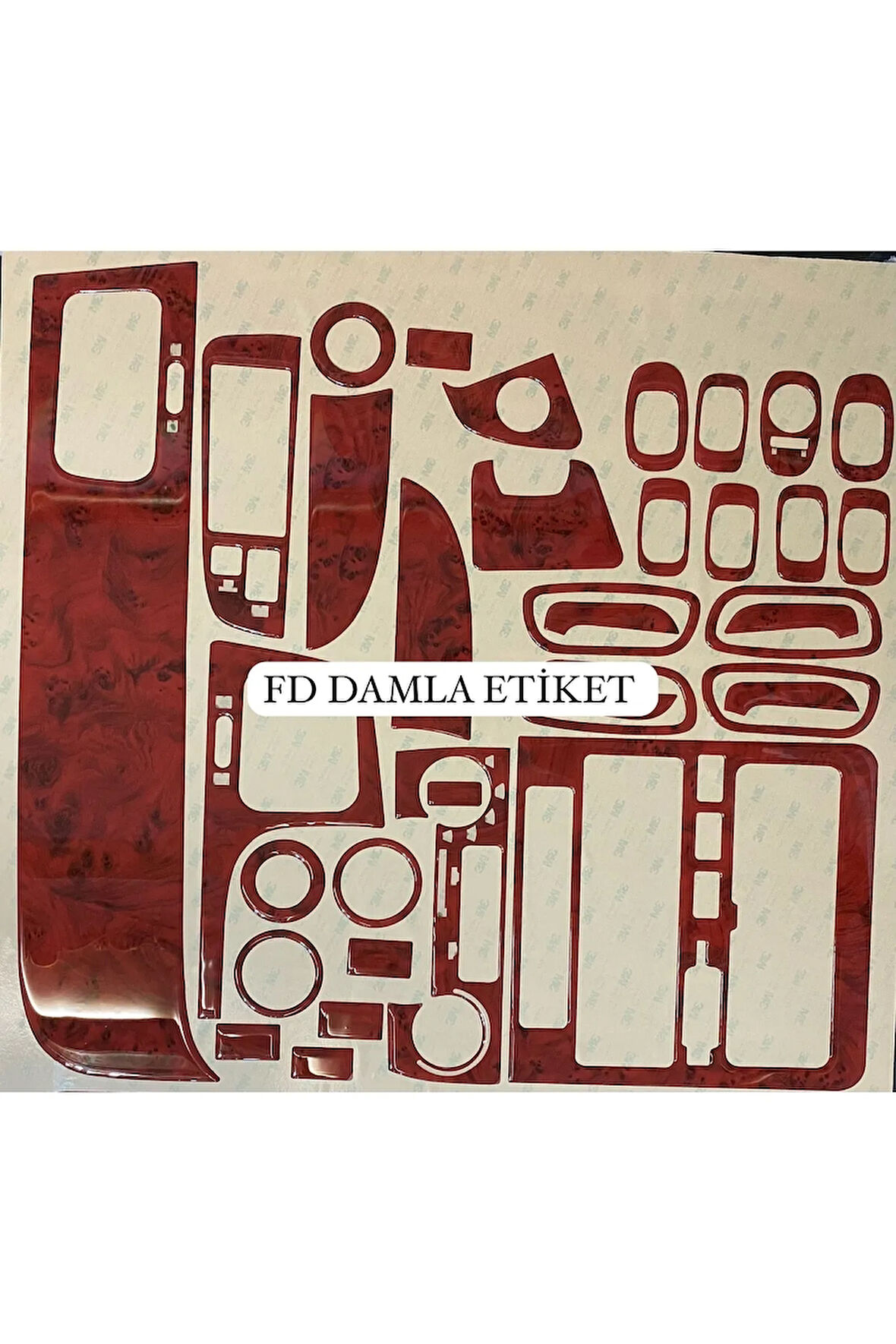 Toyota Carina E Torpido, Konsol, Trim, Göğüs Kaplama  Set Maun Renk Özel Dizayn