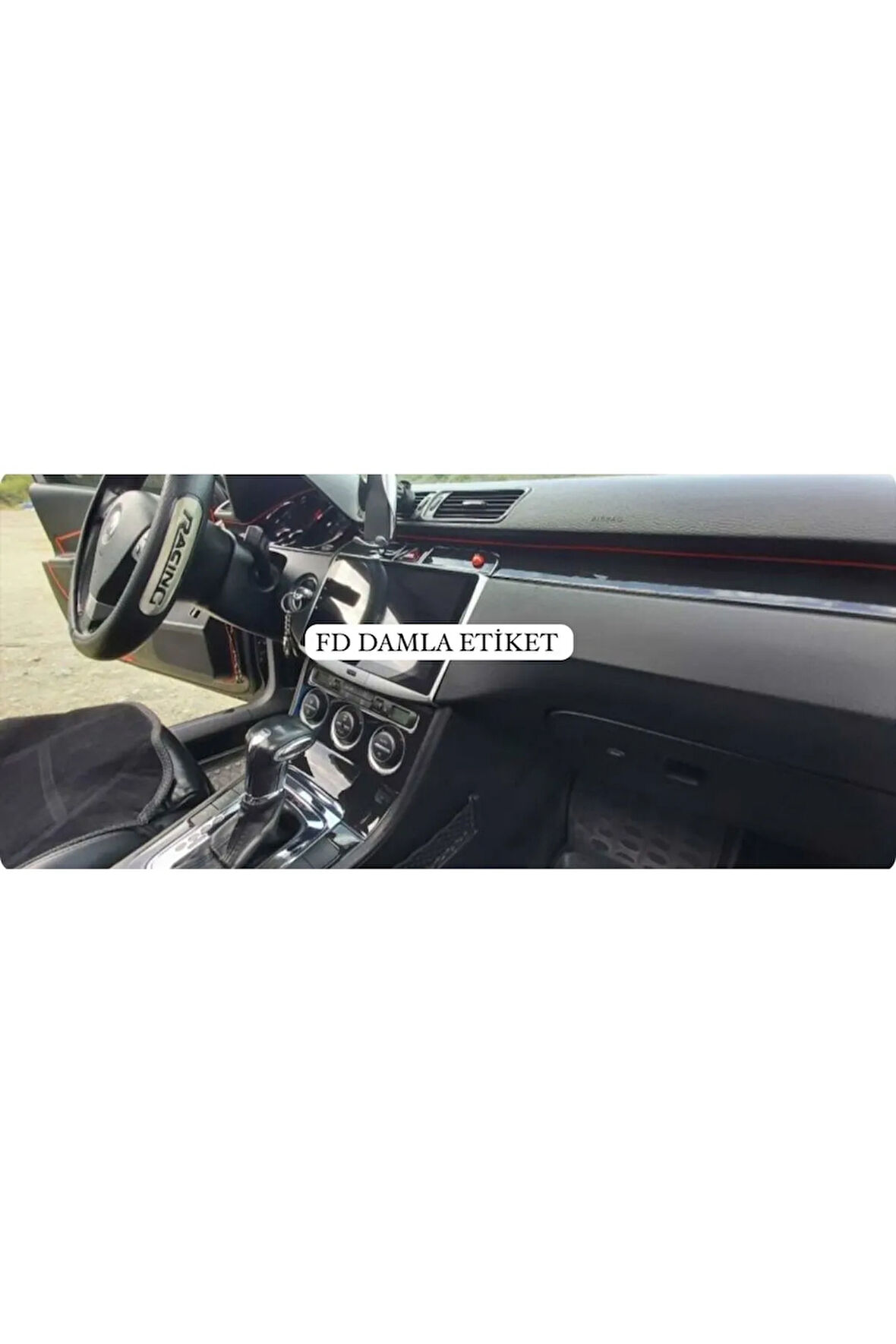 Volkswagen Passat B6 Torpido, Konsol, Trim, Göğüs Kaplama  Set Piano Black Renk Özel Dizayn