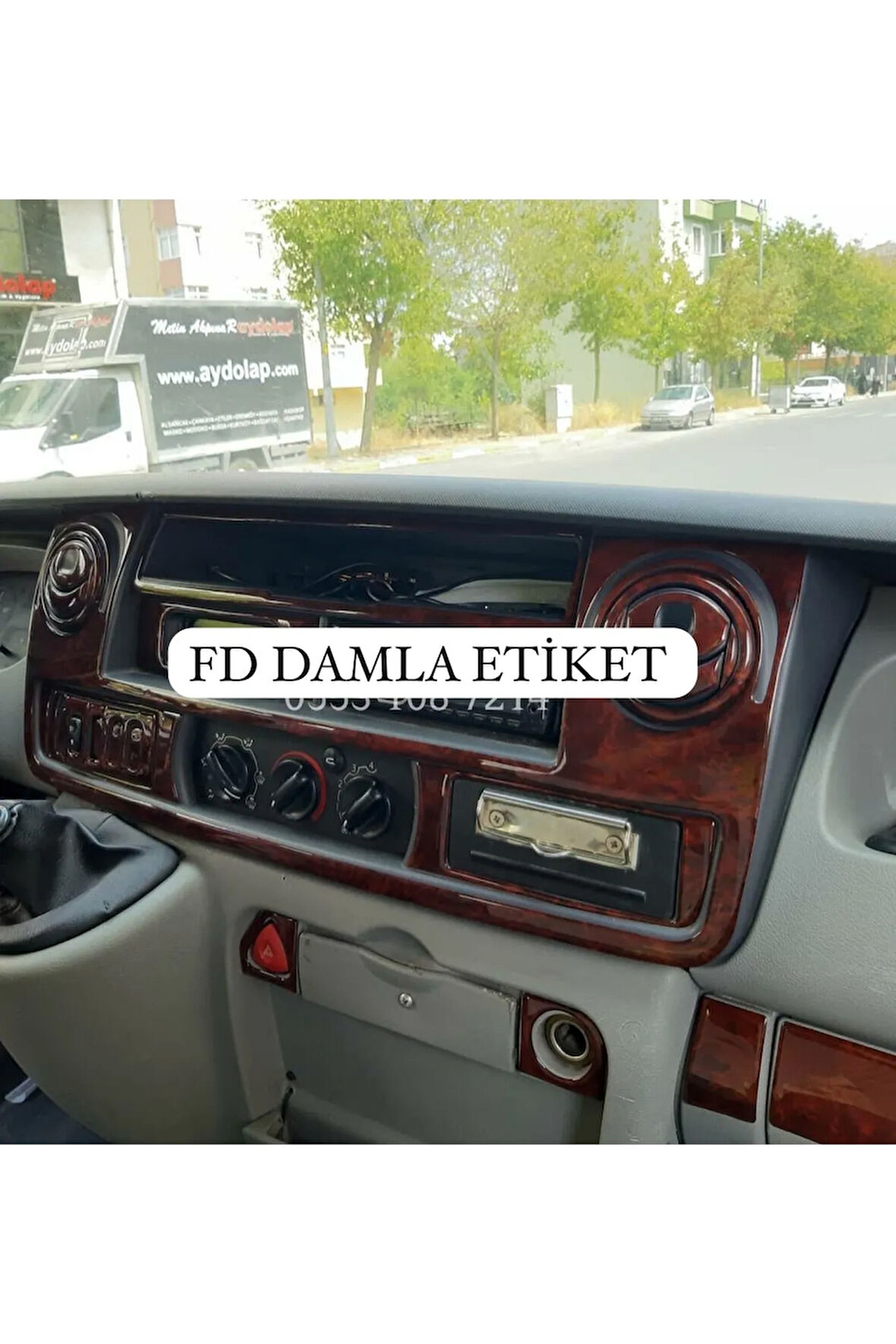 Renault Master 2 Torpido, Konsol, Trim, Göğüs Kaplama  Set Maun Renk Özel Dizayn