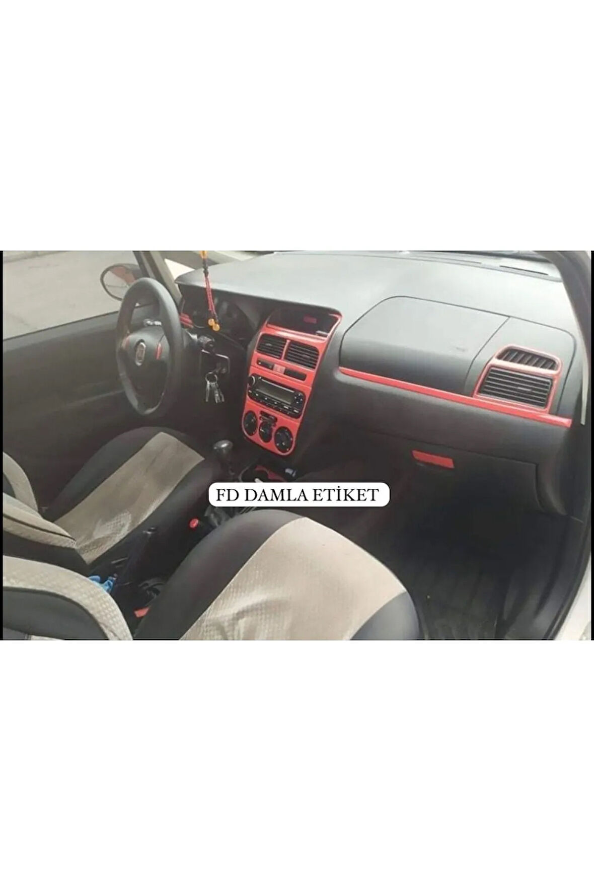 Fiat Linea Full Set  Maun Kaplama  Set Kırmızı Renk Özel Dizayn