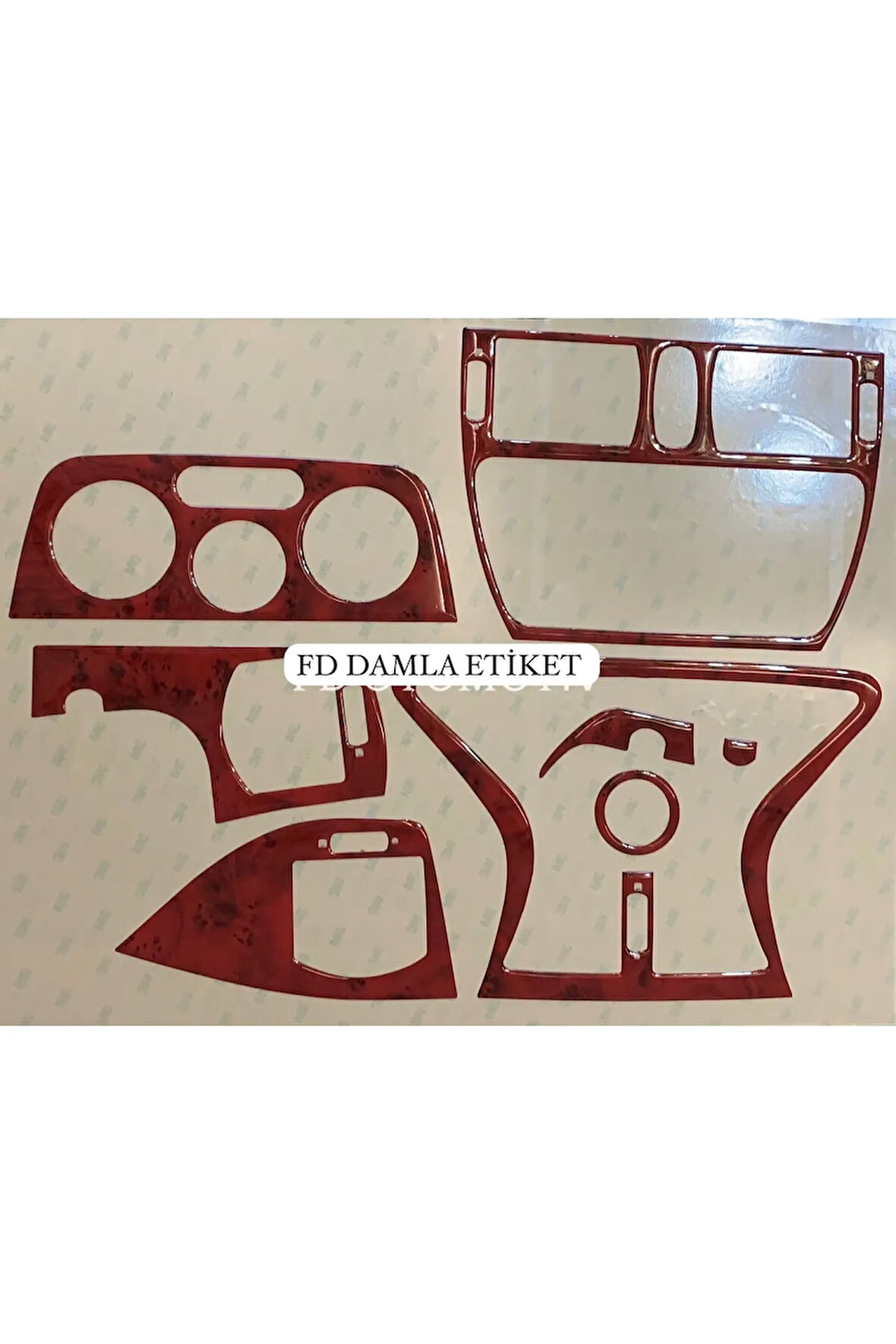 Fiat Brava, Marea Torpido, Konsol, Trim, Göğüs Kaplama  Set Maun Renk Özel Dizayn
