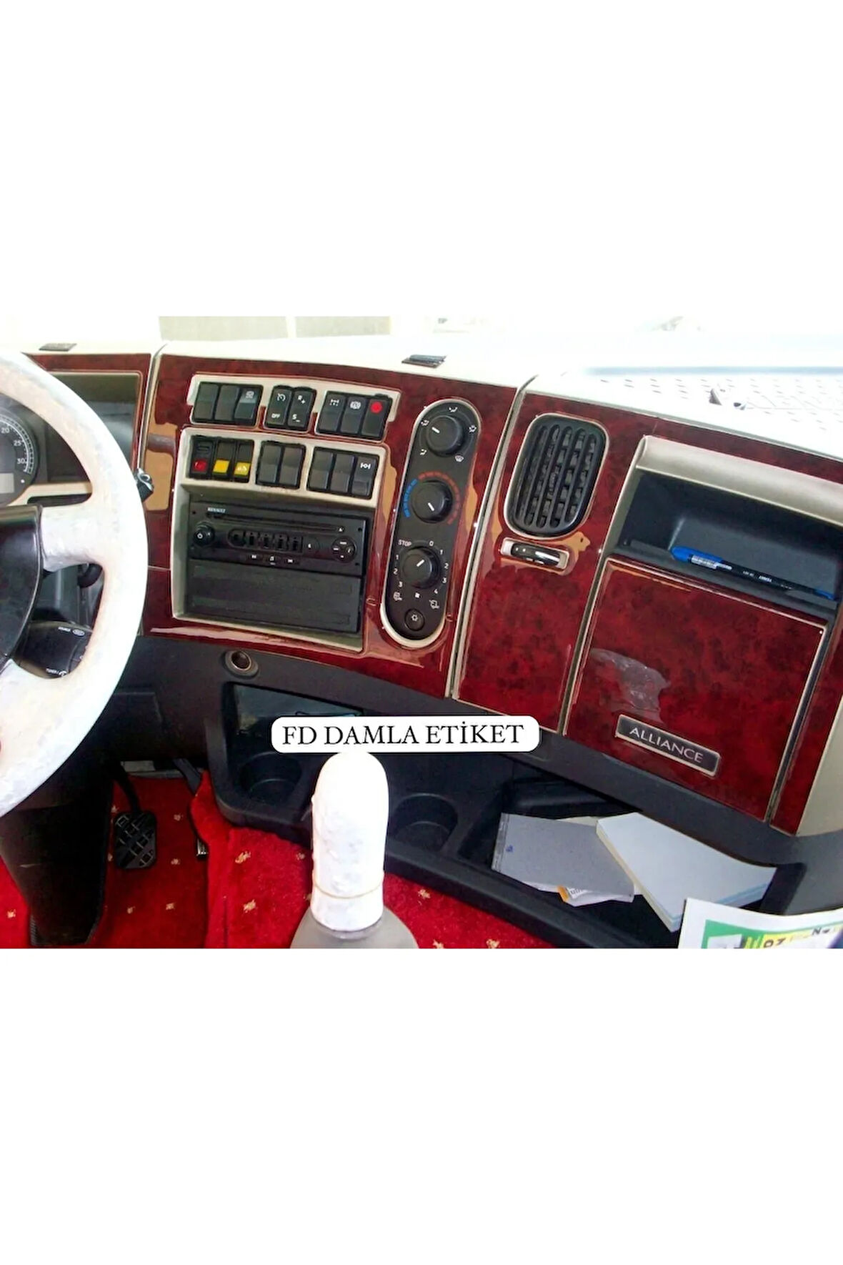 Renault Premium Tır Torpido, Konsol, Trim, Göğüs Kaplama  Set Maun Renk Özel Dizayn