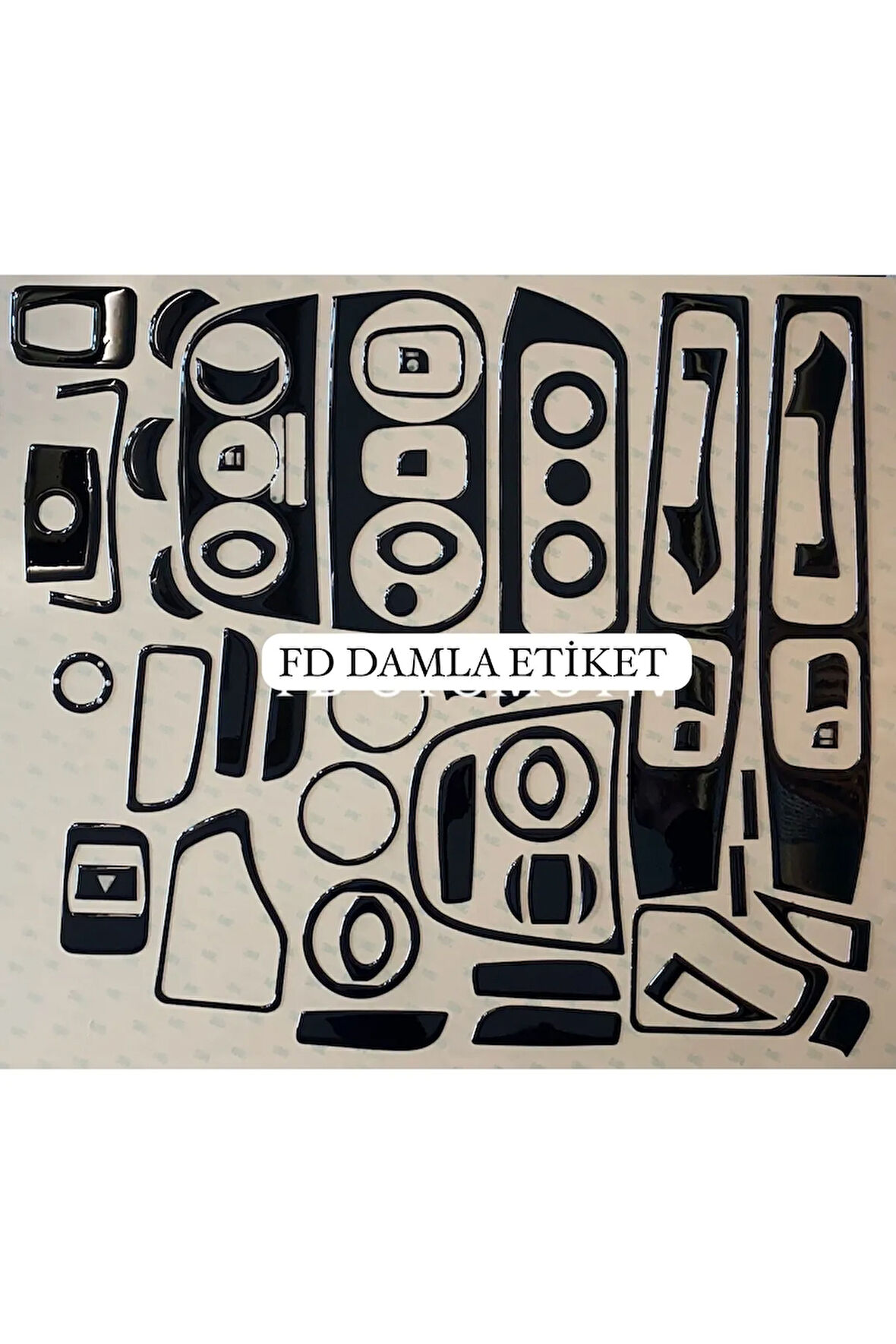 Fiat Fiorino Full Set  Maun Kaplama  Set Piano Black Renk Özel Dizayn