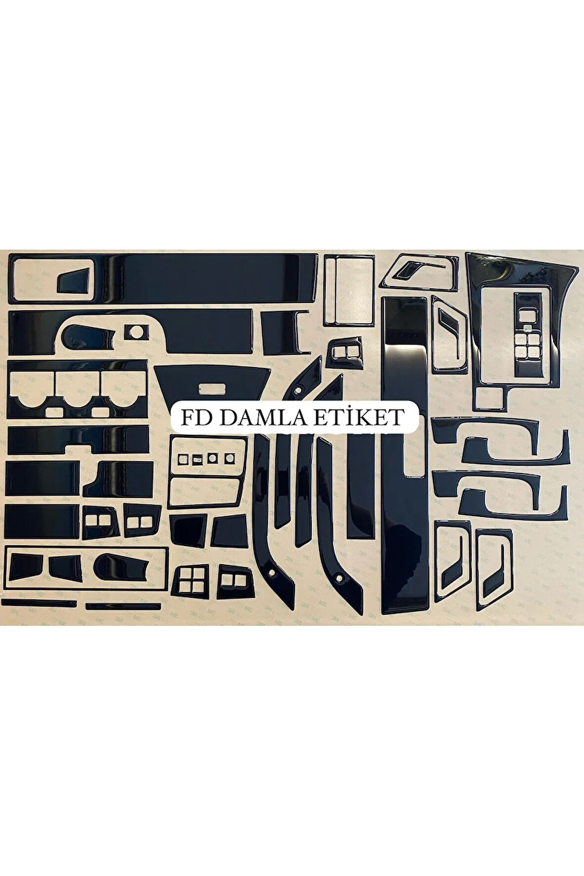 Fiat Tempra Tipo Full Set  Maun Kaplama  Set Piano Black Renk Özel Dizayn