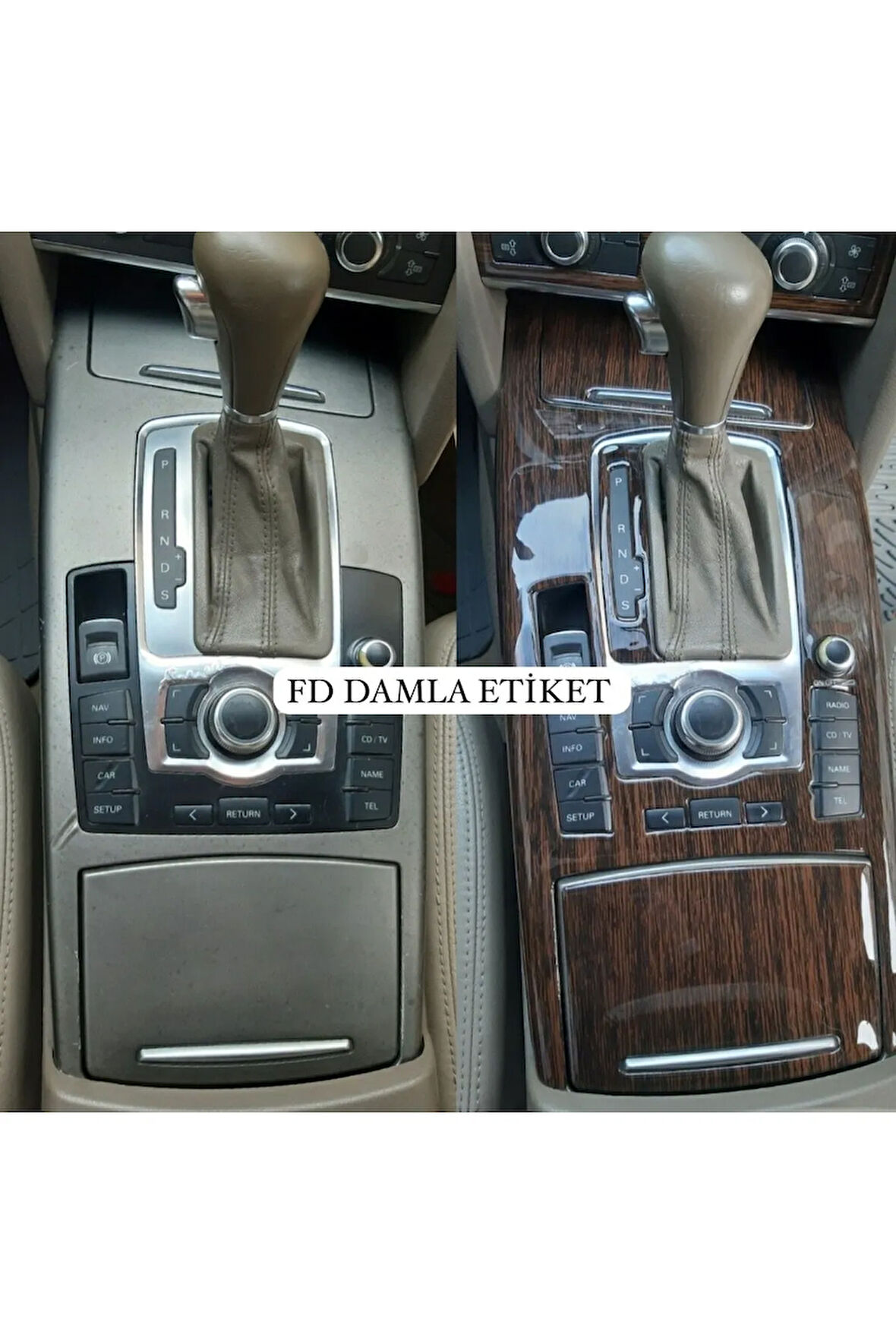 Audi A6 C6 Torpido, Konsol, Trim, Göğüs Kaplama  Set Koyu Meşe Özel Renk Özel Dizayn