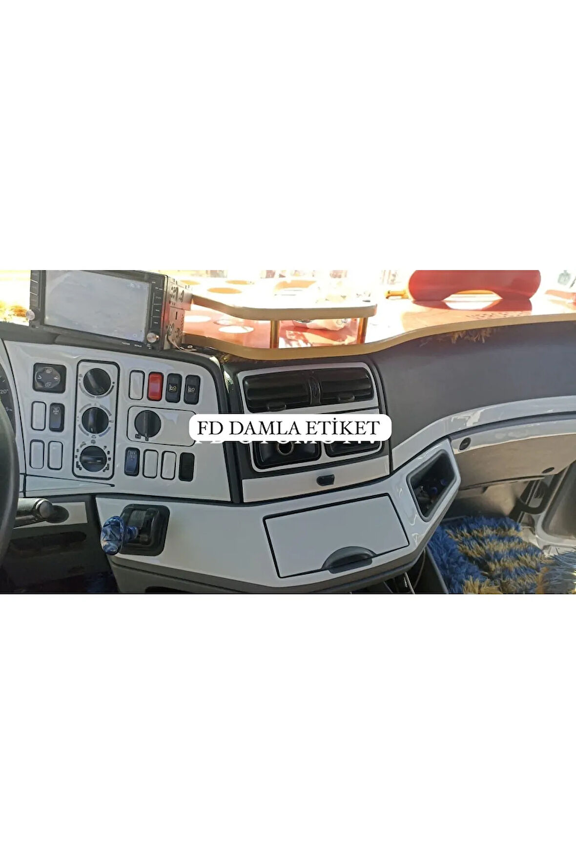 Mercedes Axor Full Set  Torpido, Konsol, Trim, Göğüs Kaplama  Set Gümüş Gri Renk Özel Dizayn