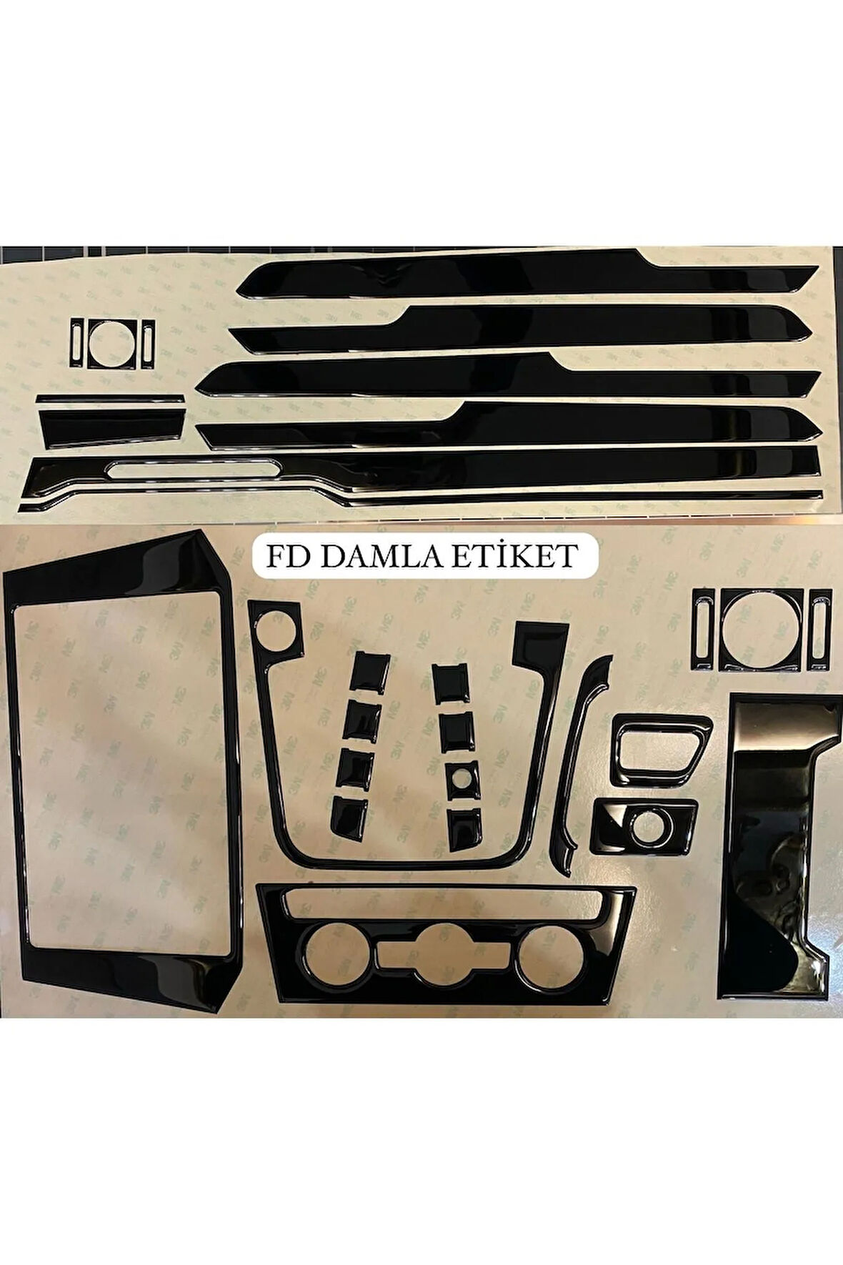Volkswagen Passat B8 Torpido, Konsol, Trim, Göğüs Kaplama  Set Piano Black Renk Özel Dizayn