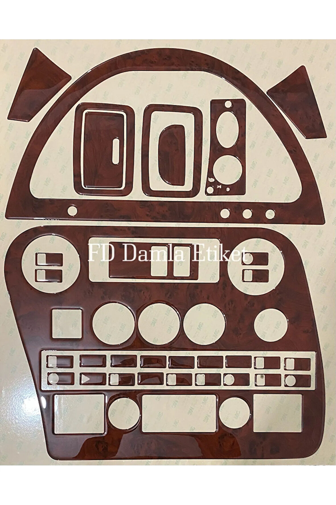 Ford Cargo Dijital Gösterge Torpido, Konsol, Trim, Göğüs Maun Kaplama Maun Renk