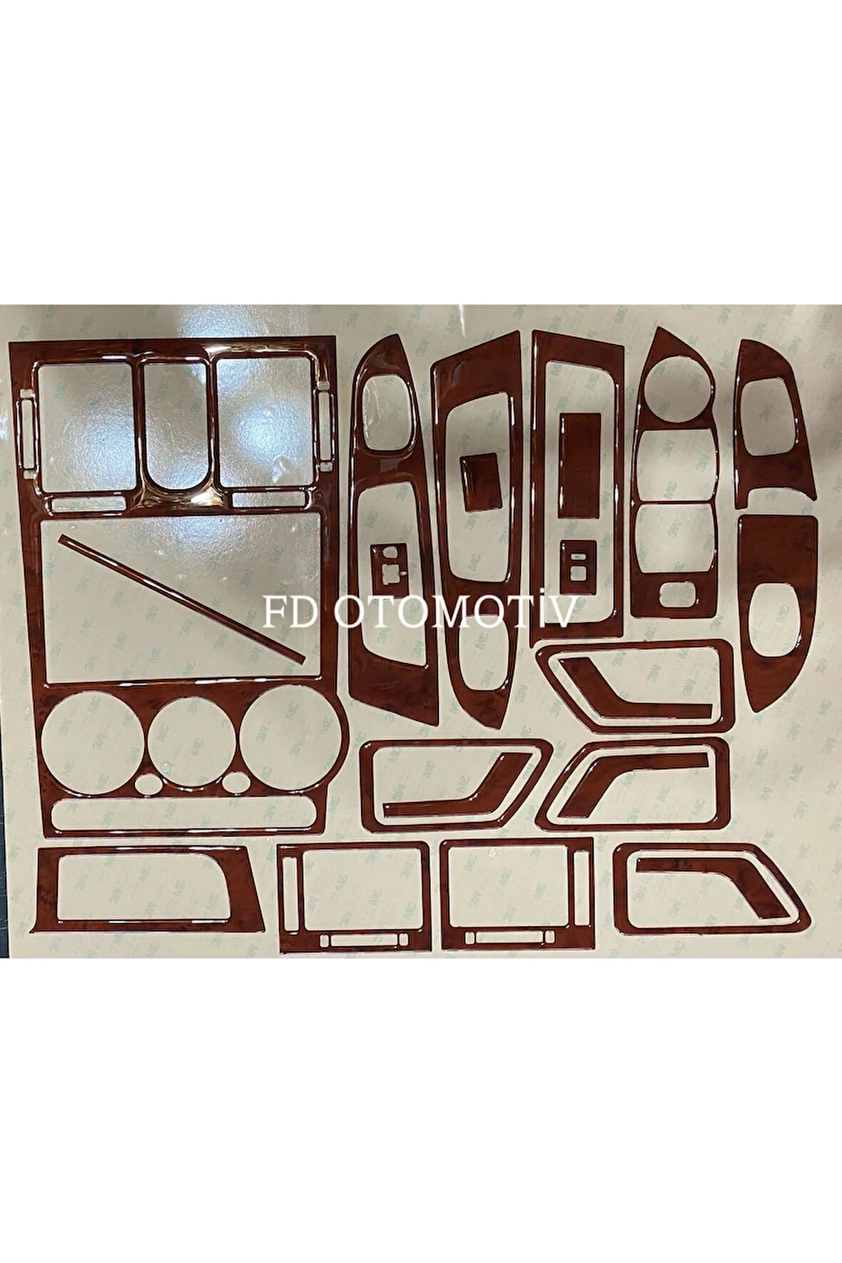 Hyundai Getz 2001 - 2010 Torpido, Konsol, Trim, Göğüs Kaplama Seti Maun Renk Uyumlu