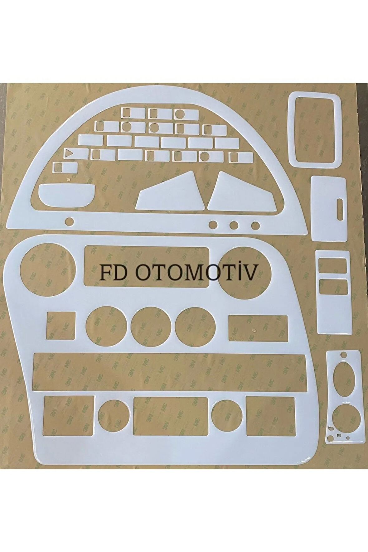 Ford Cargo 2007 - 2015 Dijital Gösterge Torpido, Konsol, Trim, Göğüs Kaplama Seti Beyaz Renk