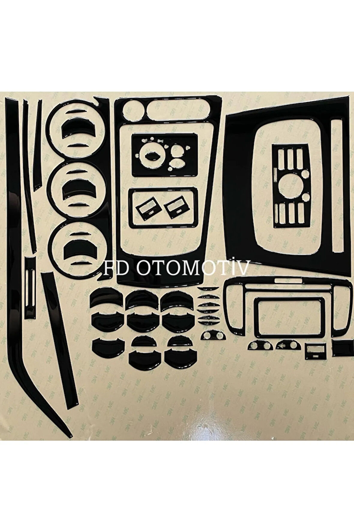 Ford Connect 2009 - 2014 Torpido, Konsol, Trim, Göğüs Kaplama Seti Piano Black Renk