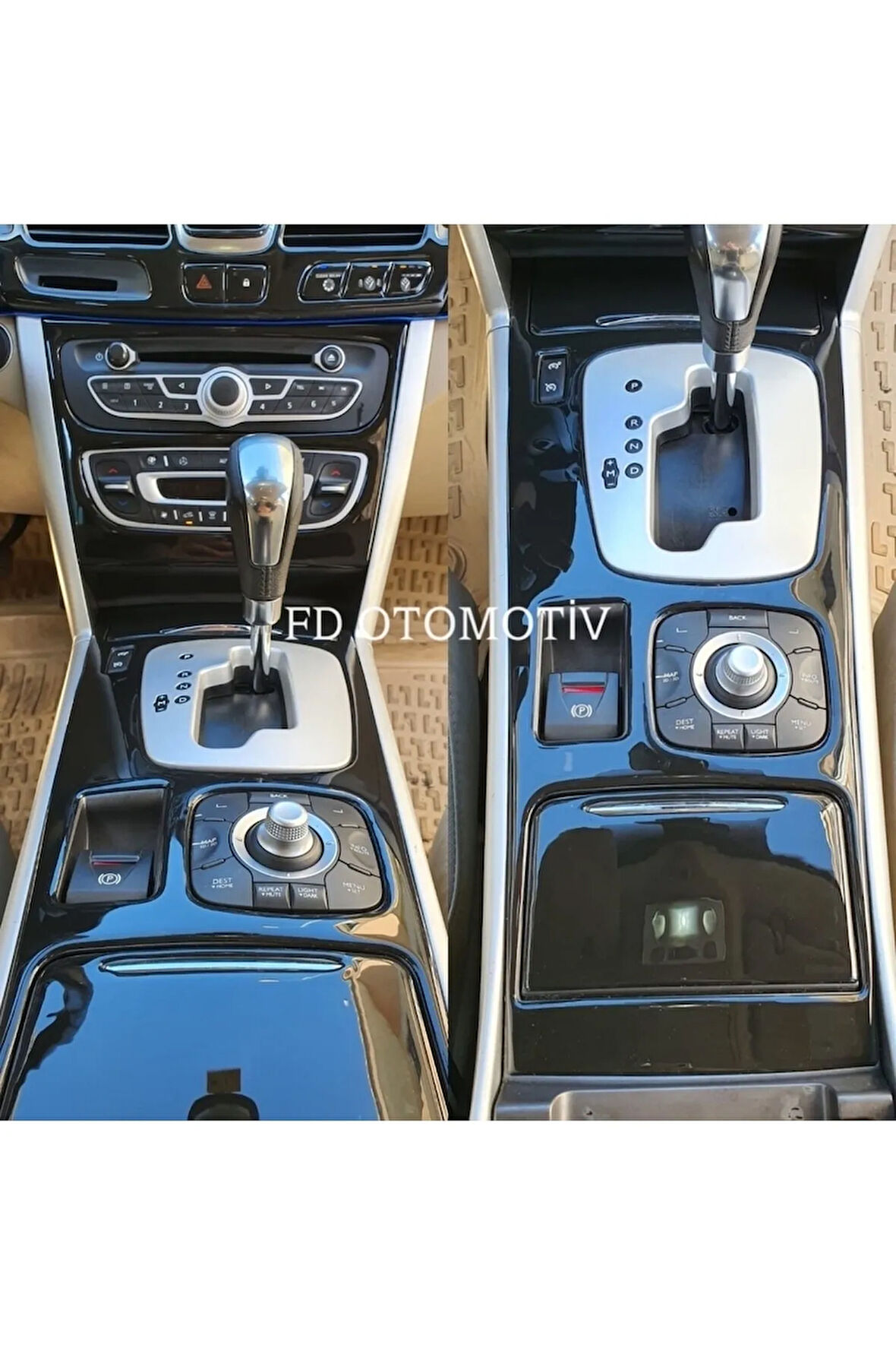 Renault Latıtude Full Set Torpido, Konsol, Trim, Göğüs Kaplama Seti Piano Black Renk