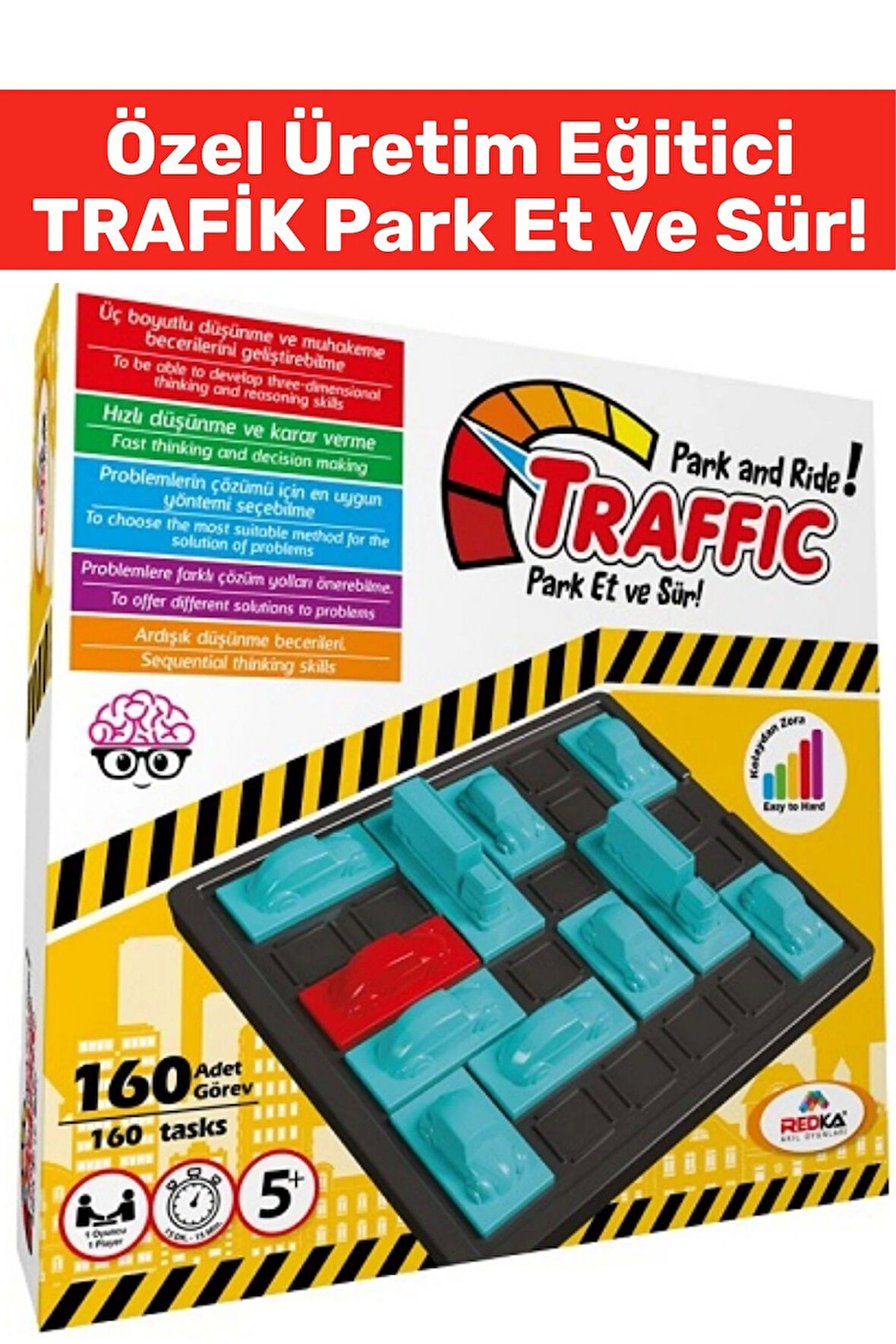 Özel Seri Zihinsel Beceri Sabır Mantık Yürütme Öğretici Eğlenceli Eğitici TRAFİK Oyunu