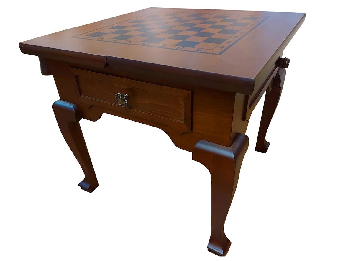 Biev 66x66 Kapaklı Tavla Sehpası