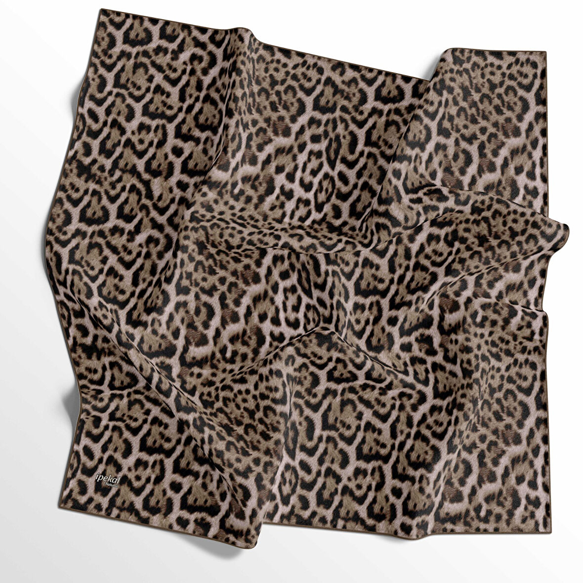 Leopar Desenli Soft Pamuk Eşarp - 04481