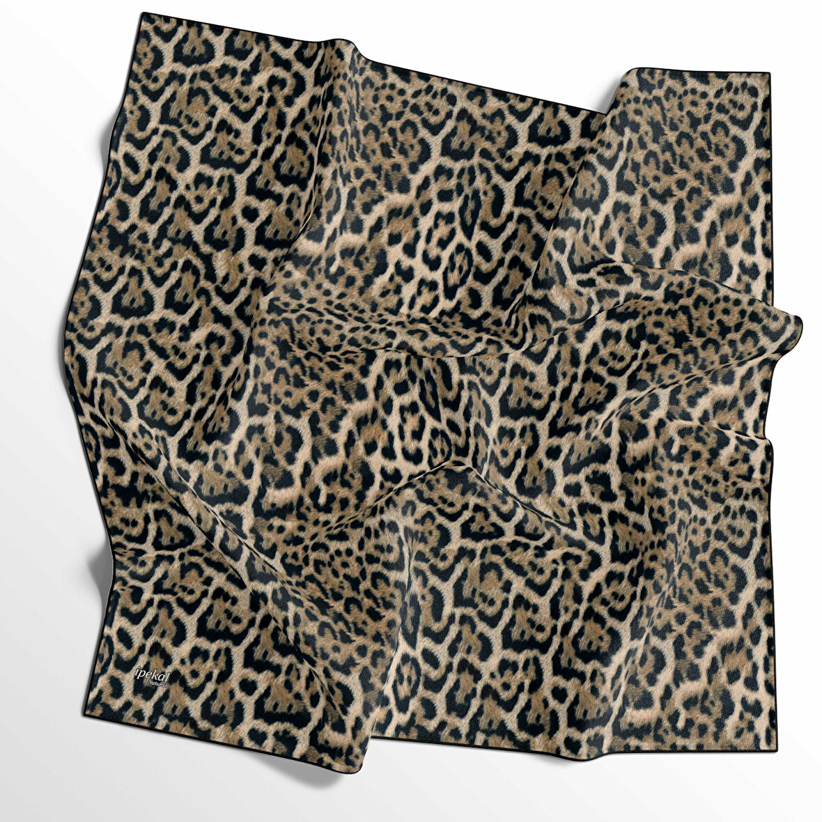 Leopar Desenli Soft Pamuk Eşarp - 04482