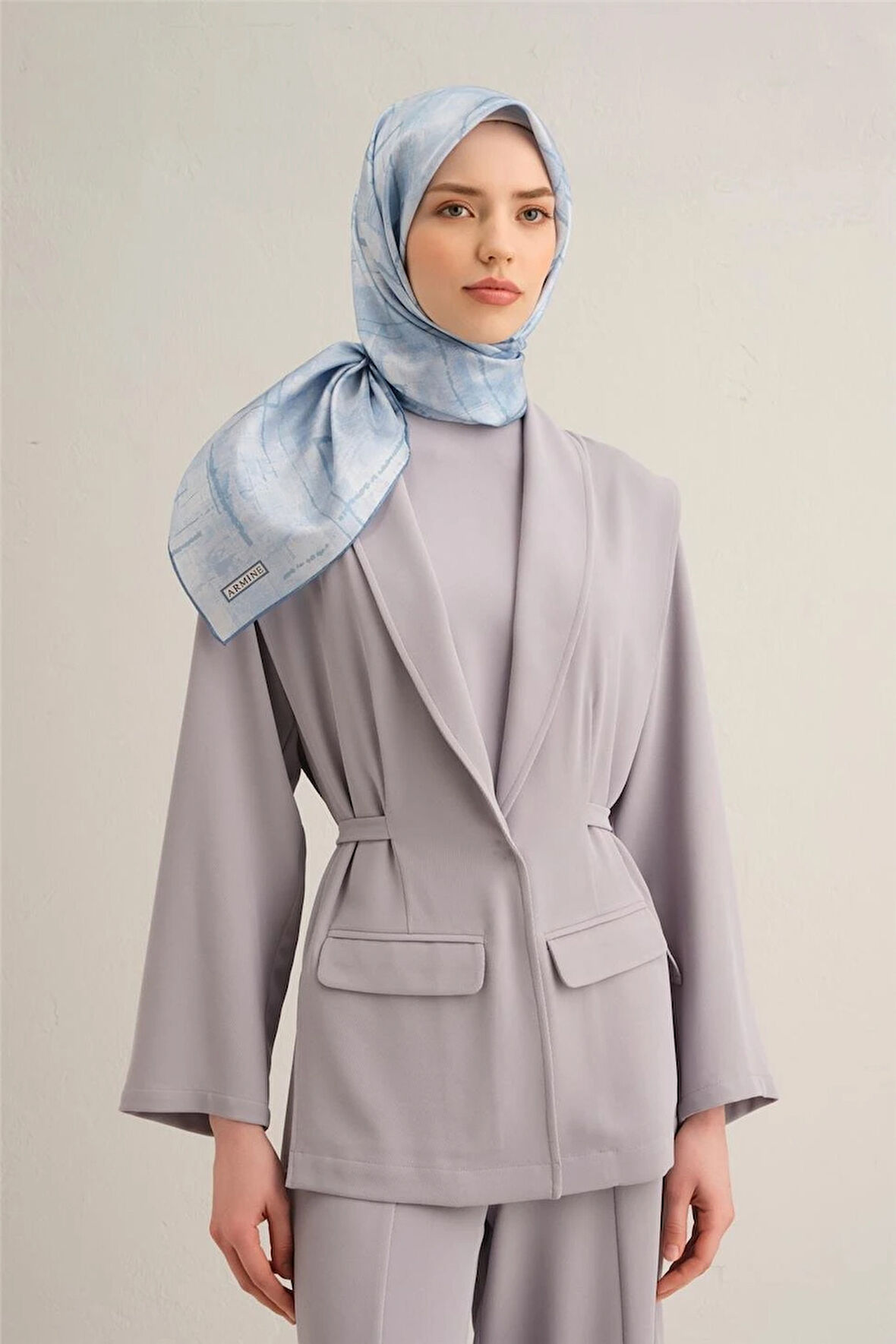 2025  İLKBAHAR - YAZ - DJ SAF İPEK EŞARP  ( SURA)-9339