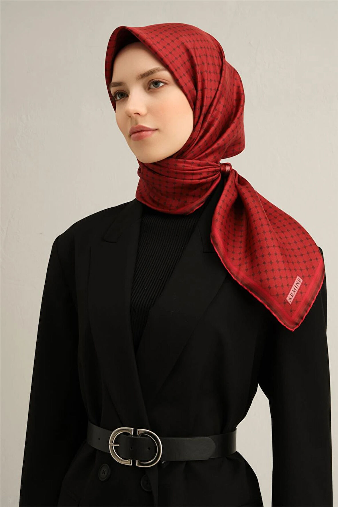 2025  İLKBAHAR - YAZ - DJ SAF İPEK EŞARP  ( SURA)-9345D03