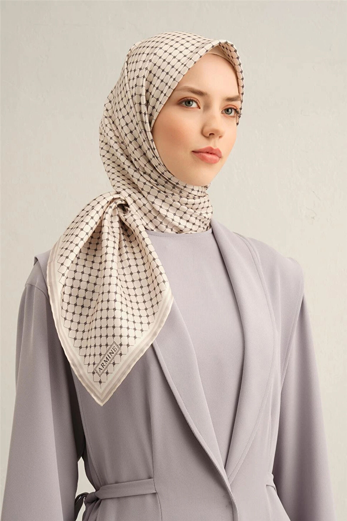 2025  İLKBAHAR - YAZ - DJ SAF İPEK EŞARP  ( SURA)-9345D03