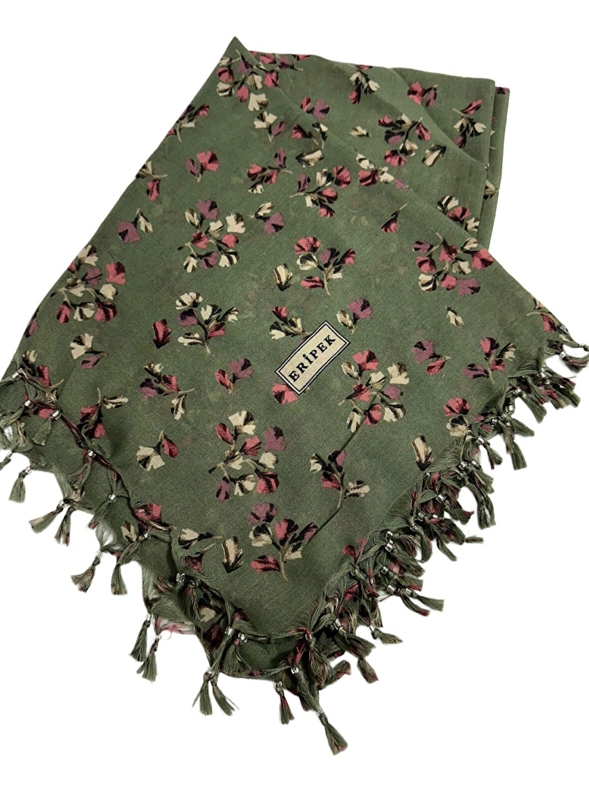 Sökme Boncuklu Pamuk Yazma - 95 x 95 - 04924