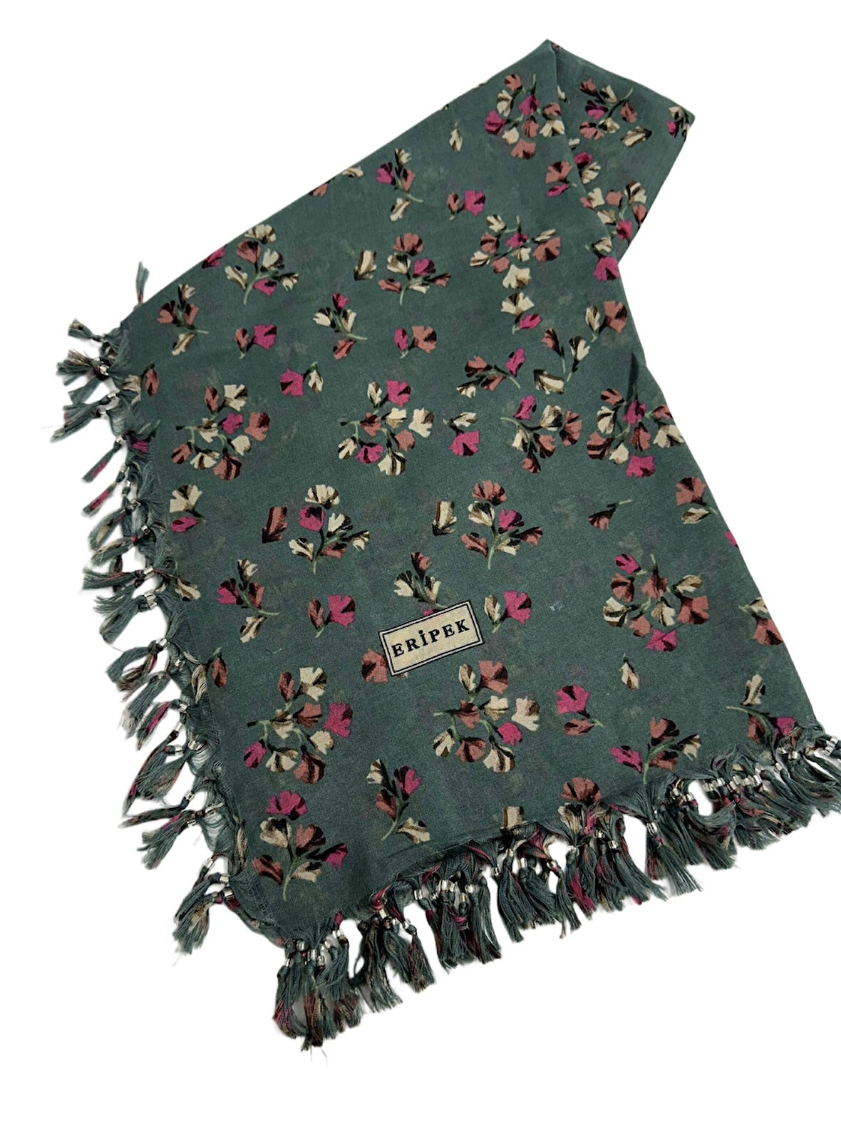 Sökme Boncuklu Pamuk Yazma - 95 x 95 - 04925