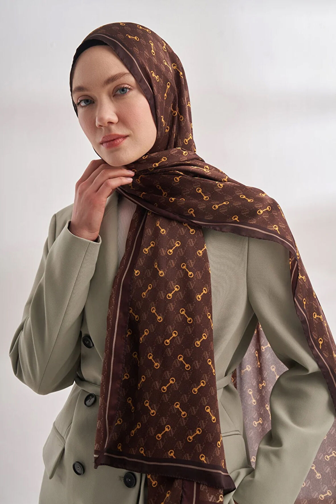 İTHAL VUAL MONOGRAM DESEN ŞAL -46463