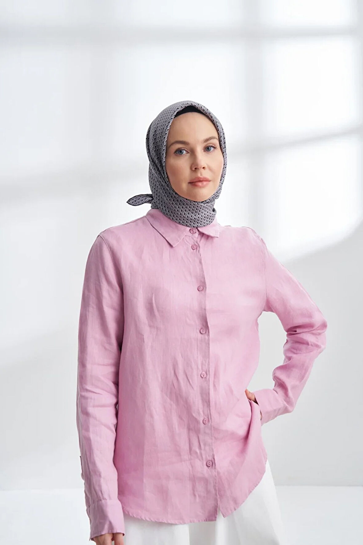 NOIRE DESEN TWİLL İPEK EŞARP - 4303