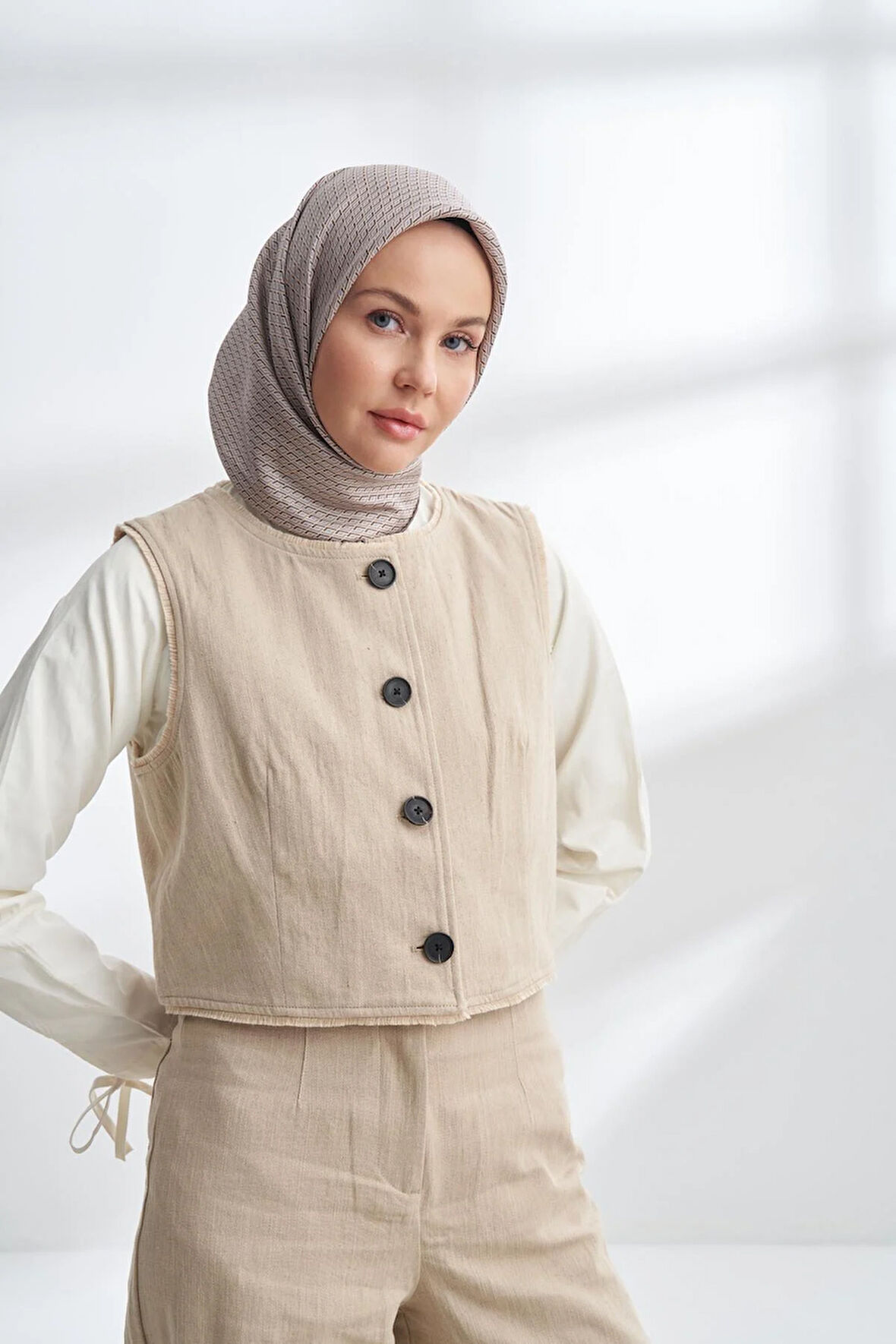 NOIRE DESEN TWİLL İPEK EŞARP - 4303