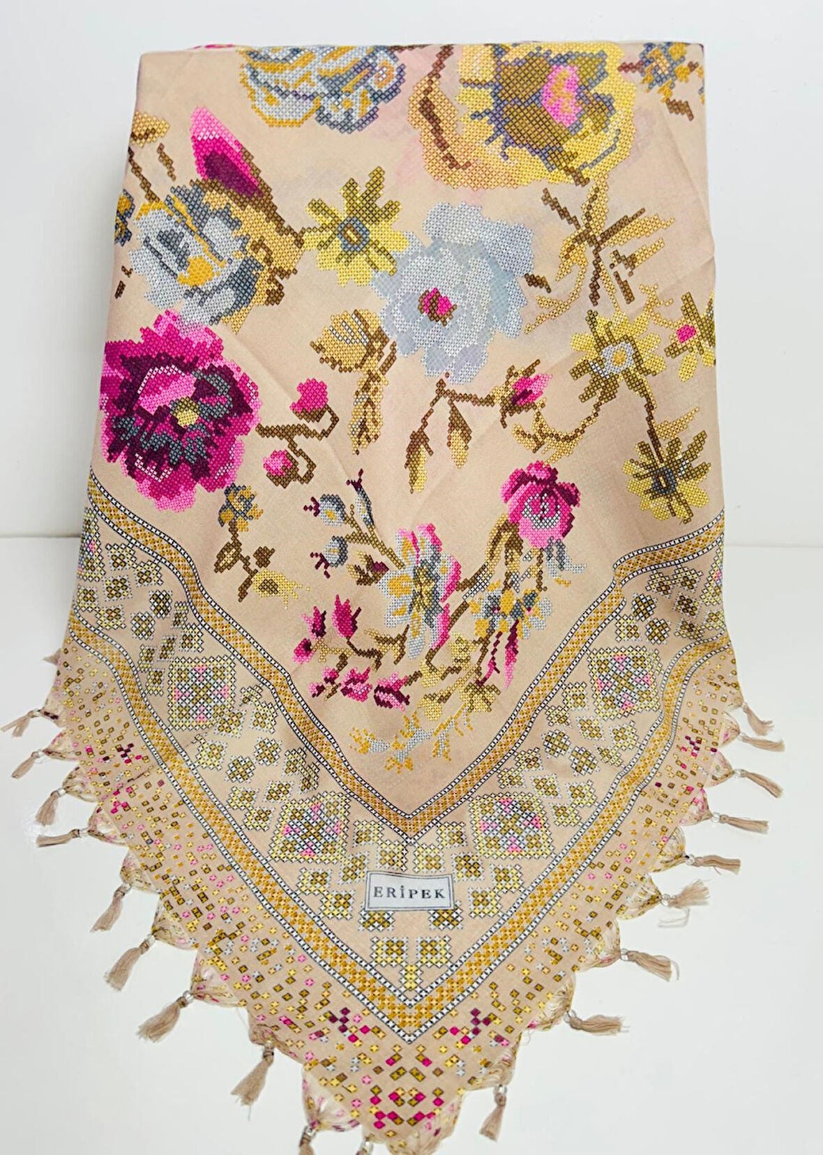 Sökme Boncuklu Pamuk Yazma - 05494