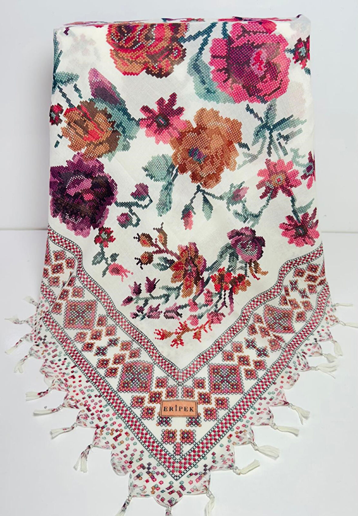 Sökme Boncuklu Pamuk Yazma - 05494