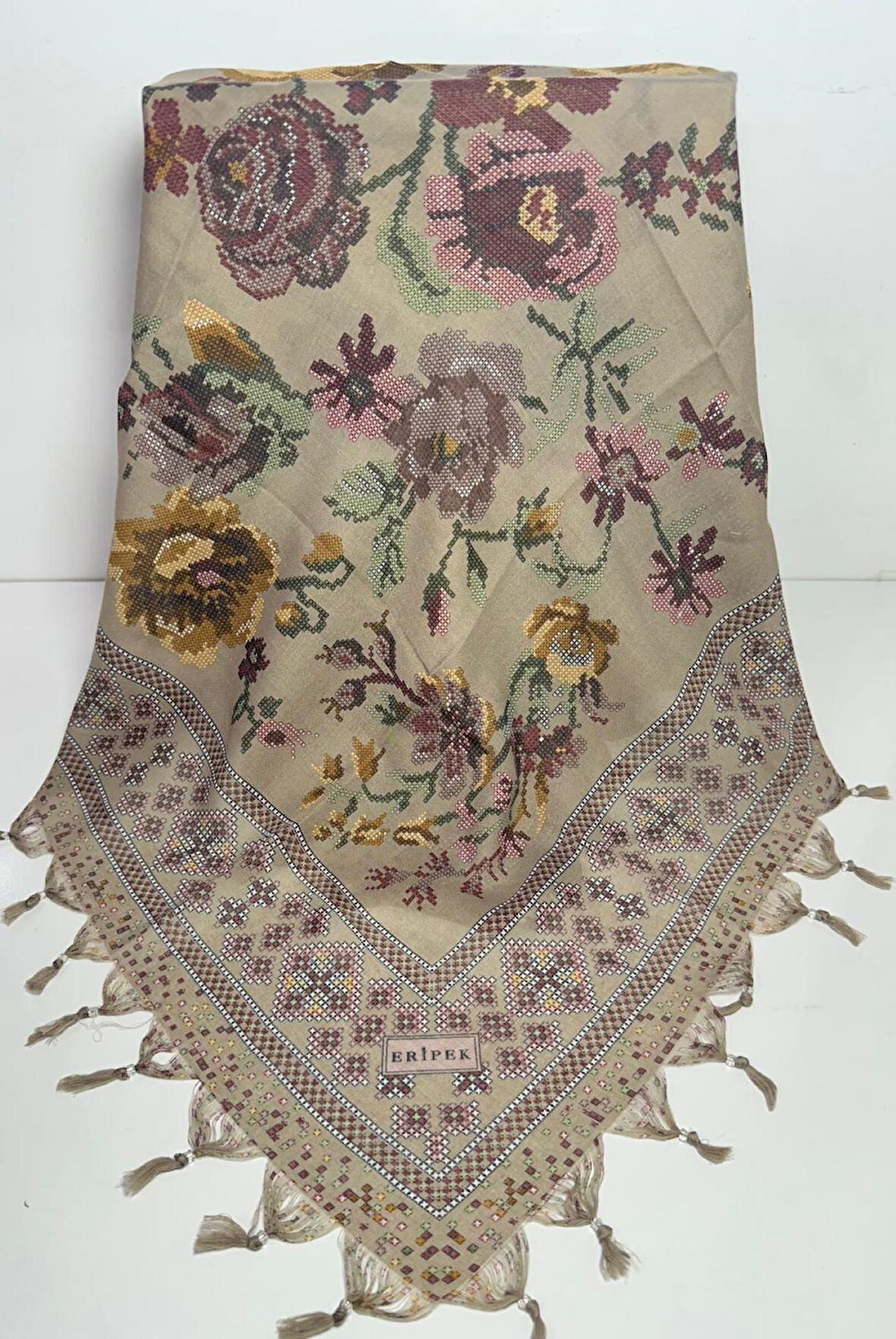 Sökme Boncuklu Pamuk Yazma - 05494