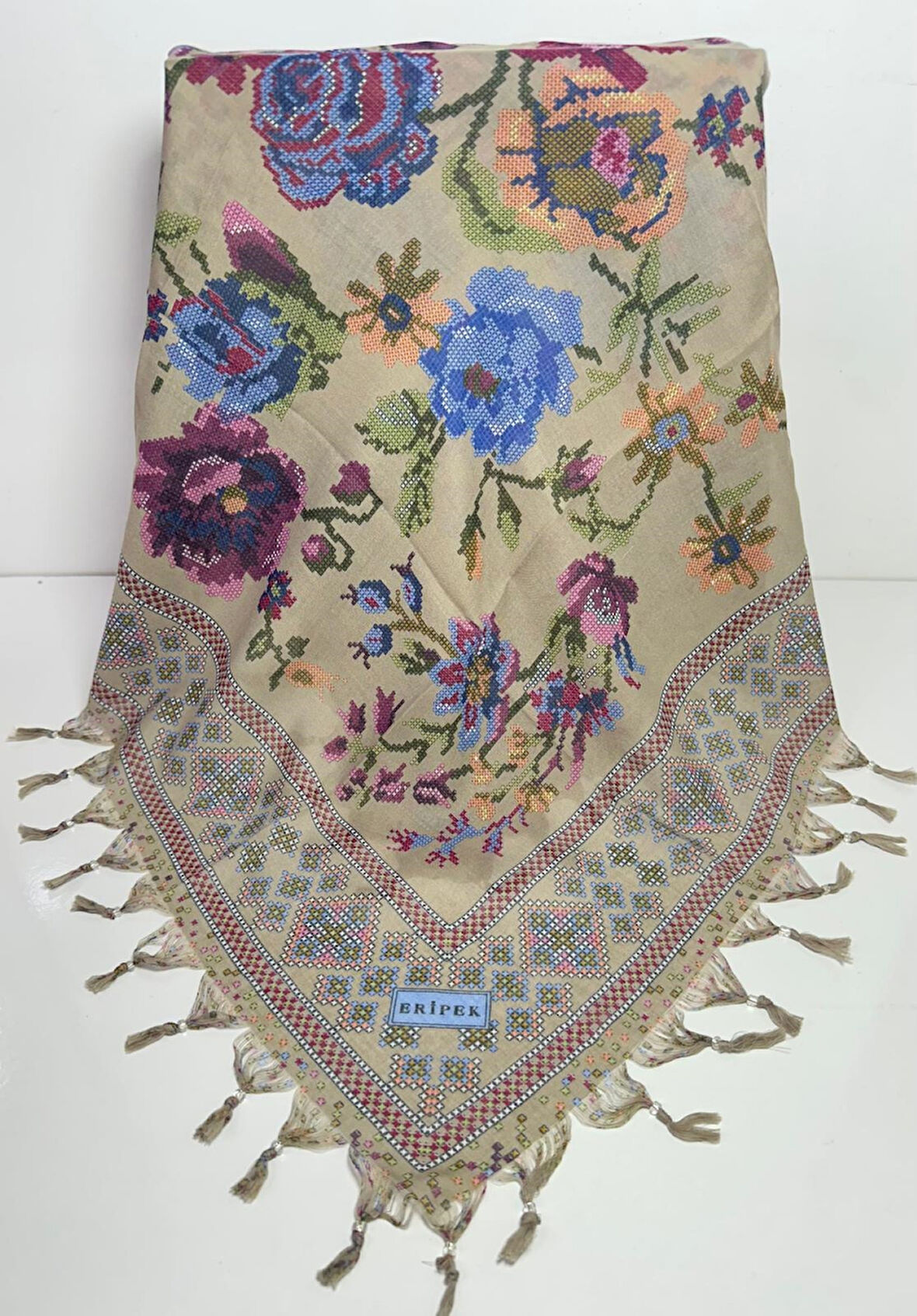 Sökme Boncuklu Pamuk Yazma - 05495