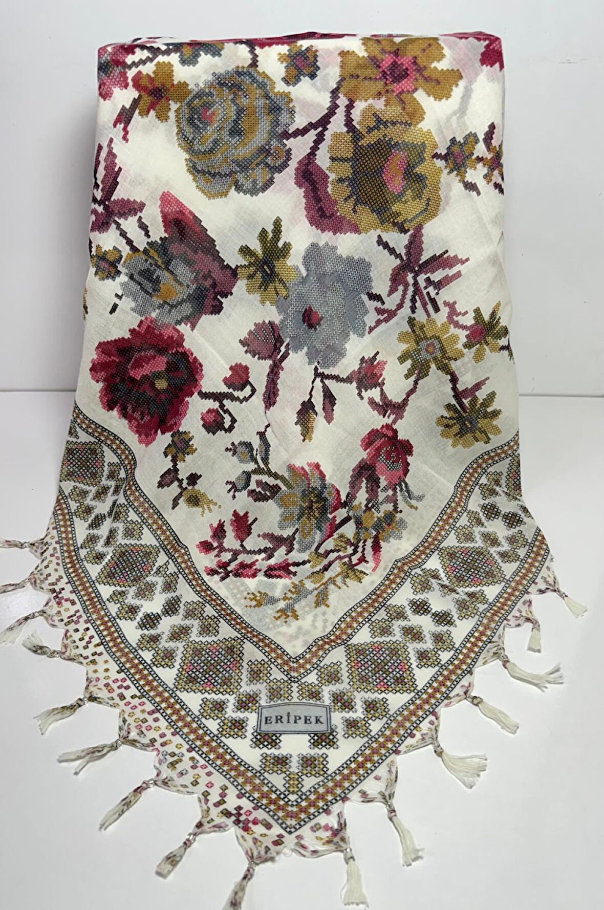 Sökme Boncuklu Pamuk Yazma - 05495