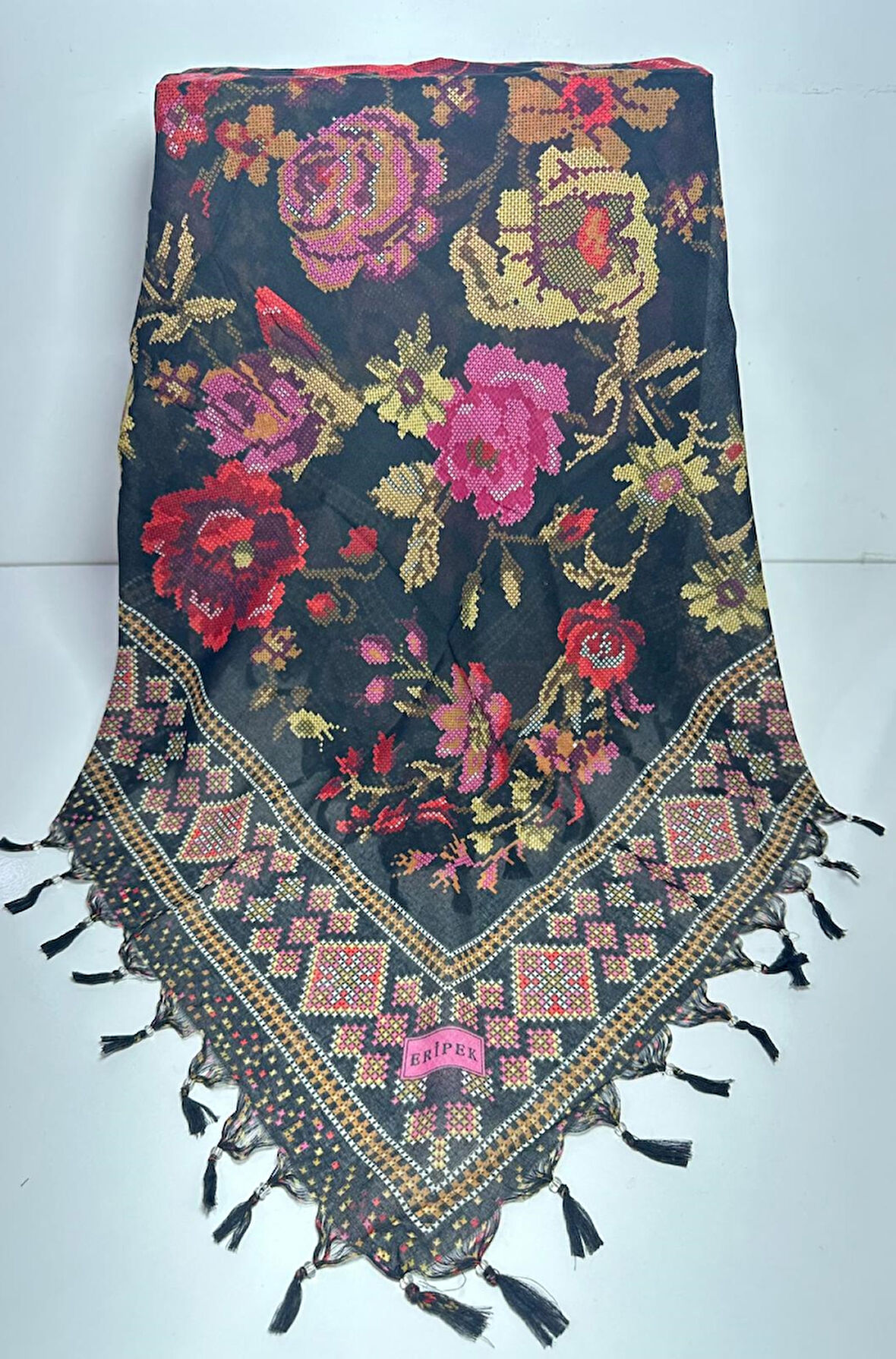 Sökme Boncuklu Pamuk Yazma - 05495