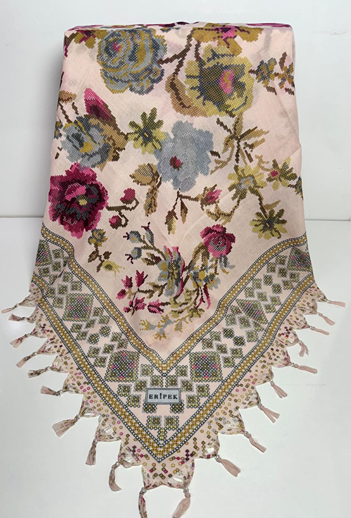 Sökme Boncuklu Pamuk Yazma - 05495