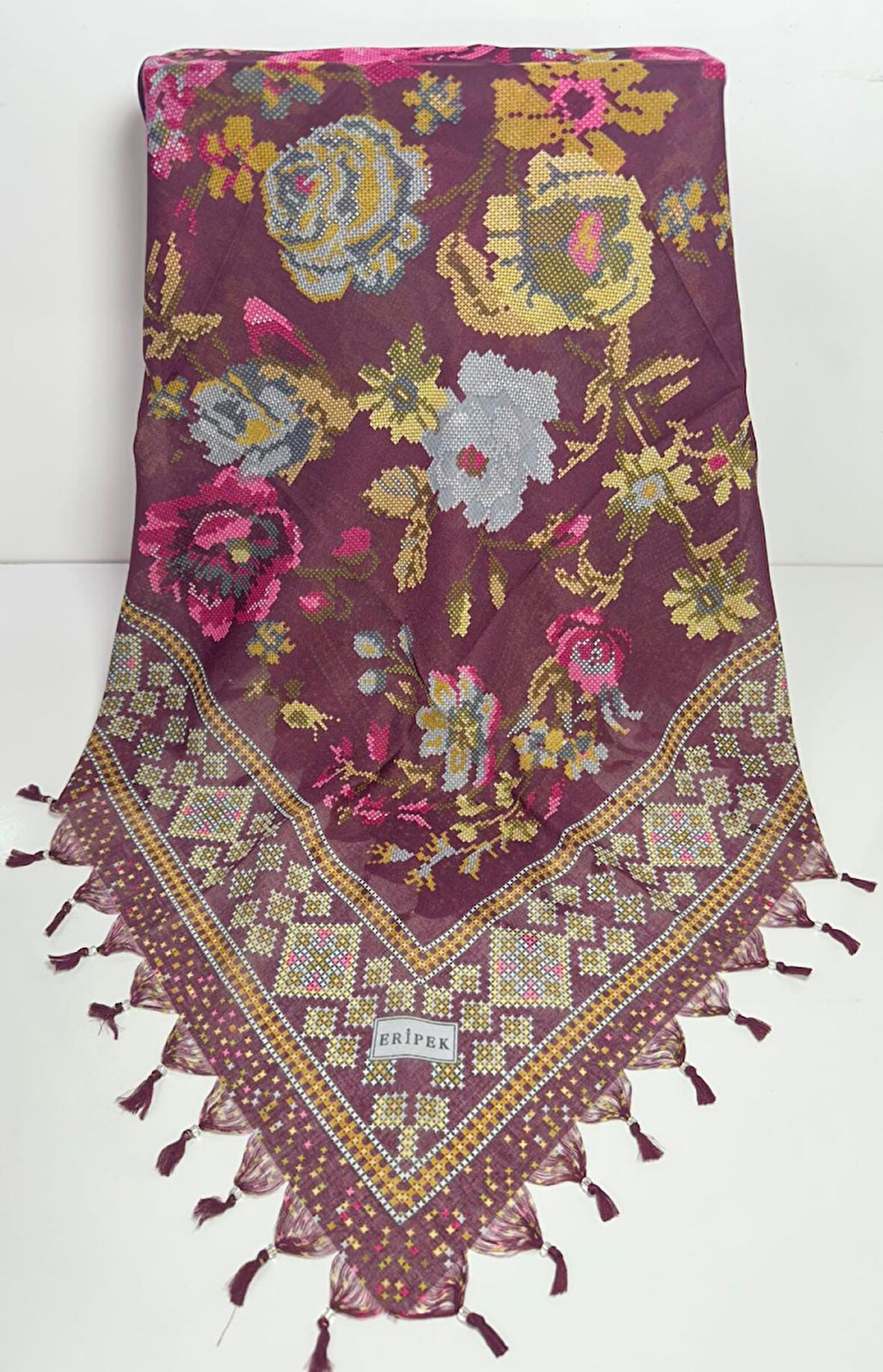 Sökme Boncuklu Pamuk Yazma - 05496