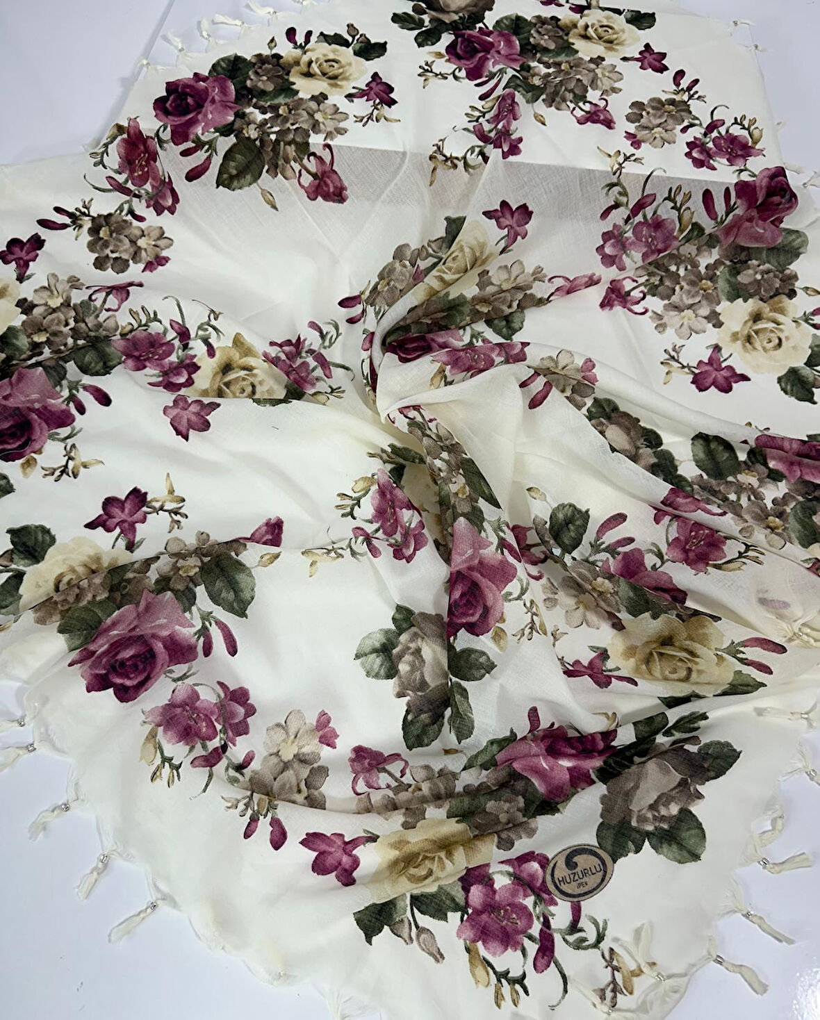 Sökme Boncuklu Pamuk Yazma - 05648