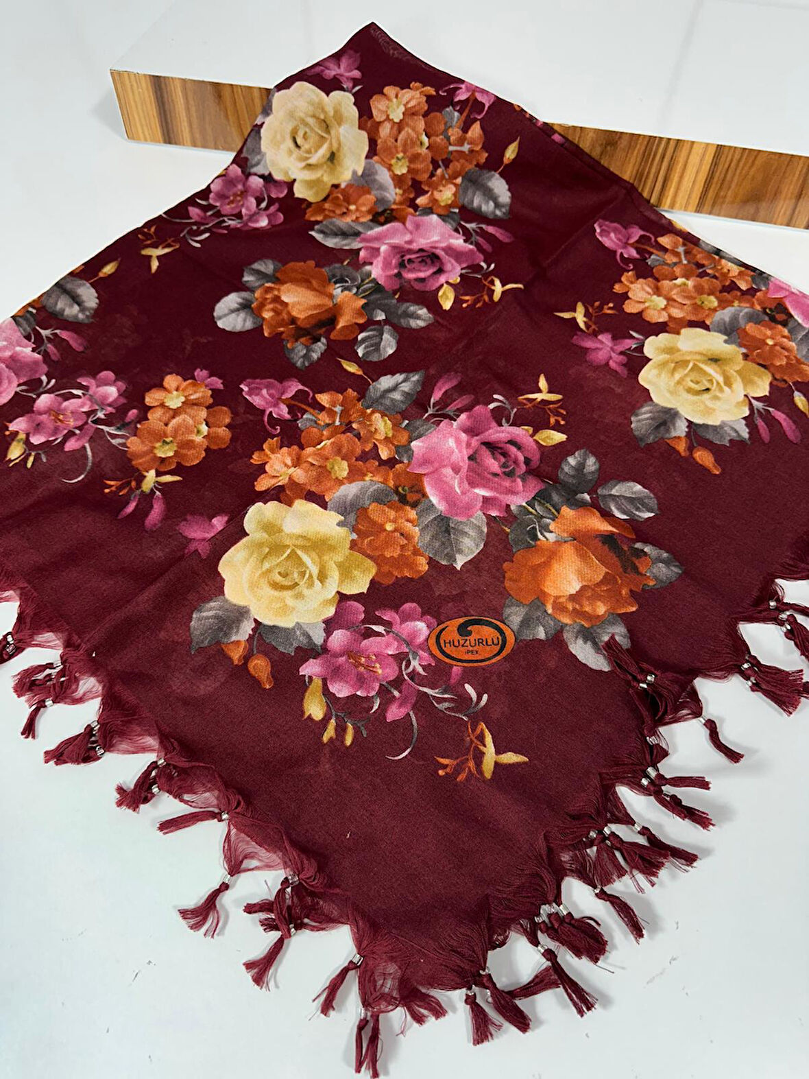 Sökme Boncuklu Pamuk Yazma - 05649