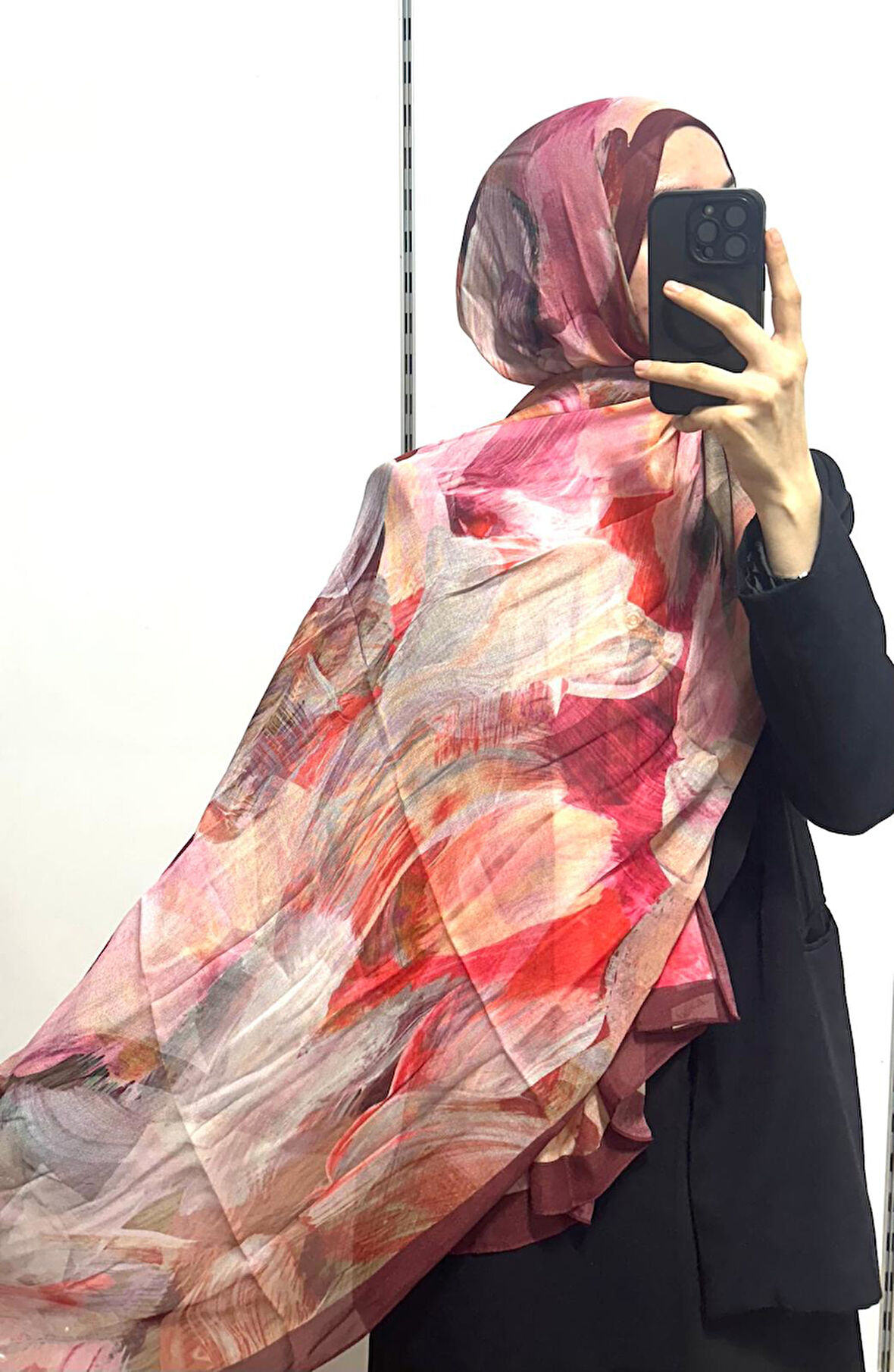 Desenli Organik Alegra Rami Şal - 5654