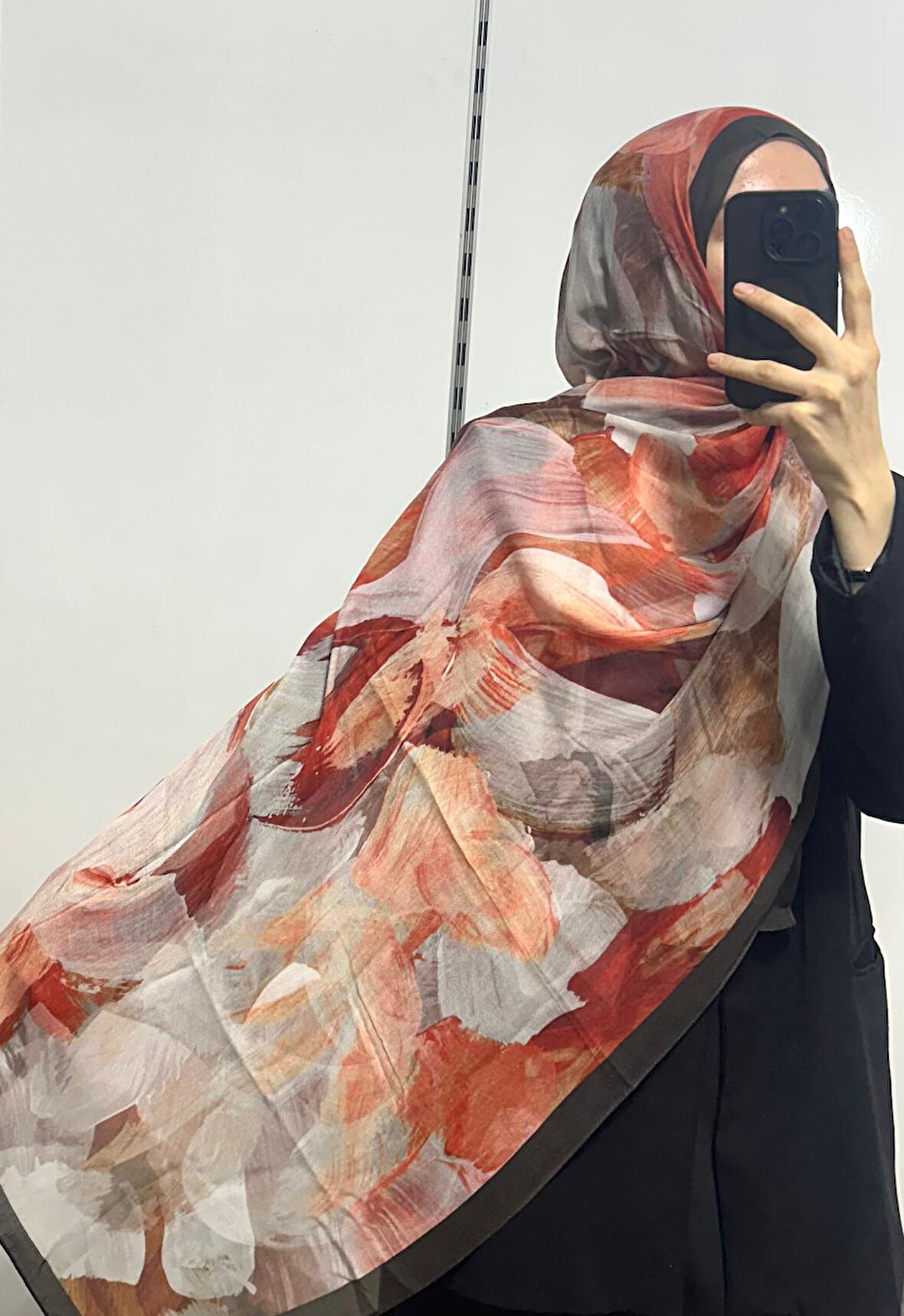 Desenli Organik Alegra Rami Şal - 5654