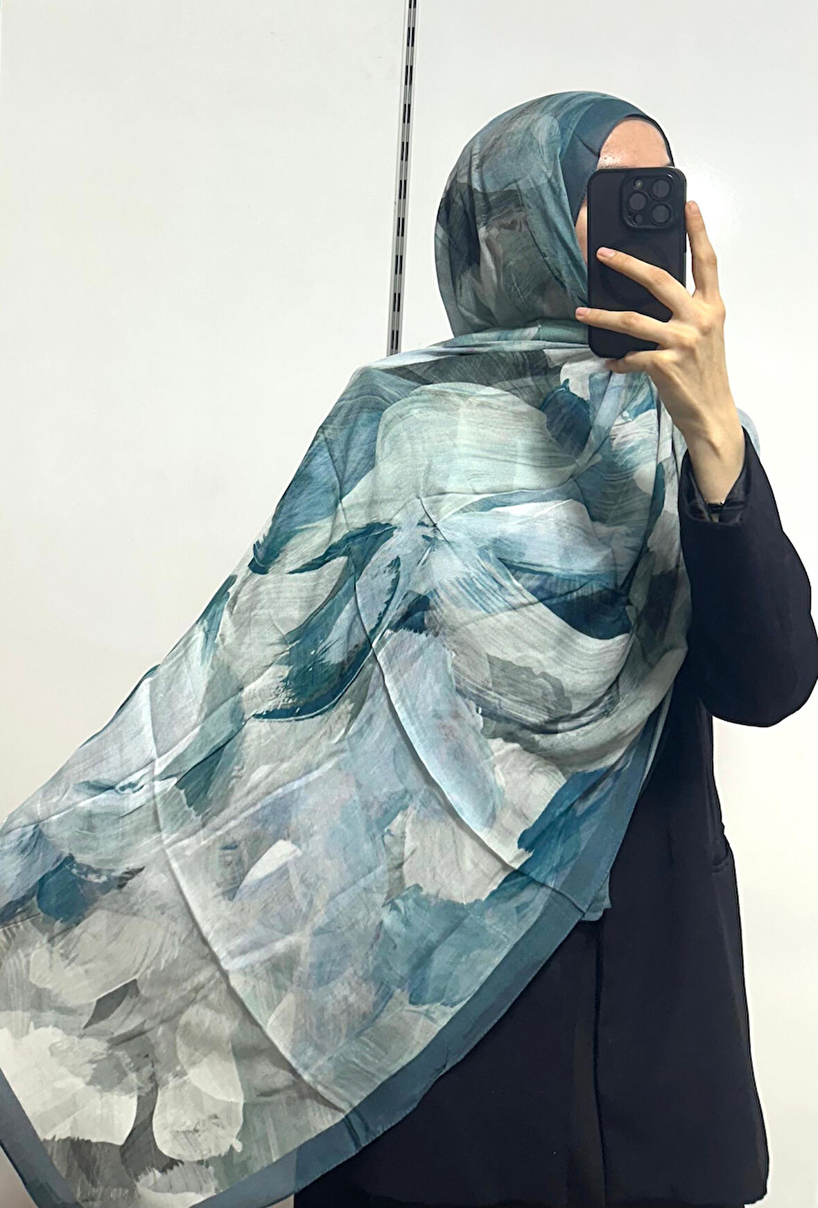 Desenli Organik Alegra Rami Şal - 5654