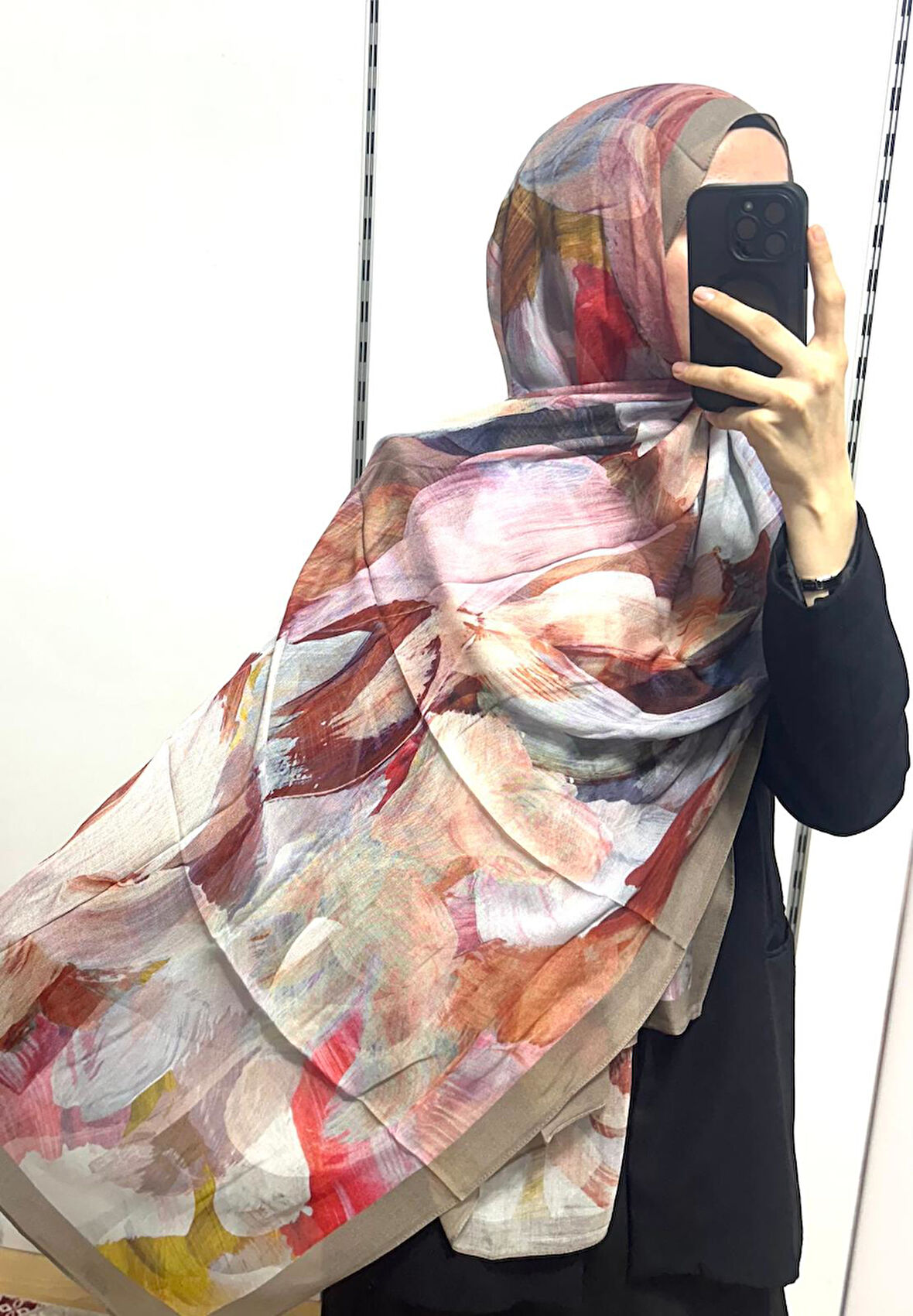 Desenli Organik Alegra Rami Şal - 5655