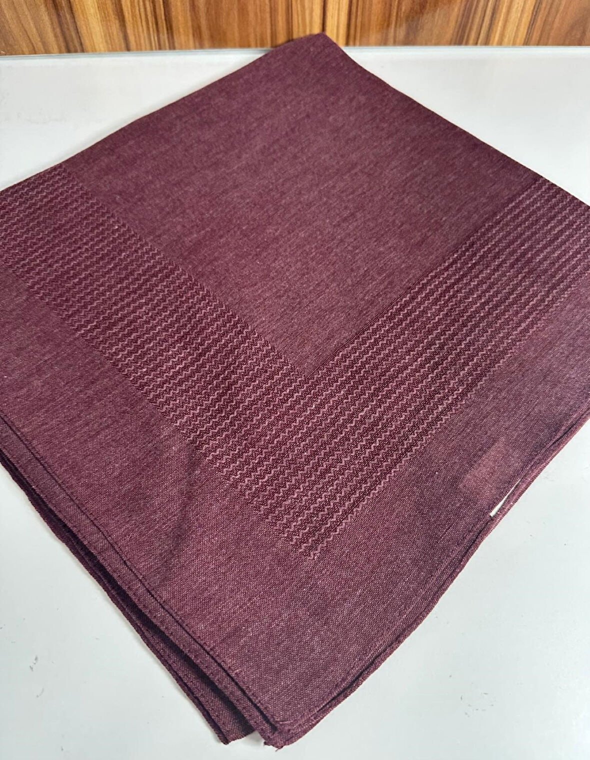 Büyük Boy Pano Pamuk Eşarp- 120 x 120 - 5657