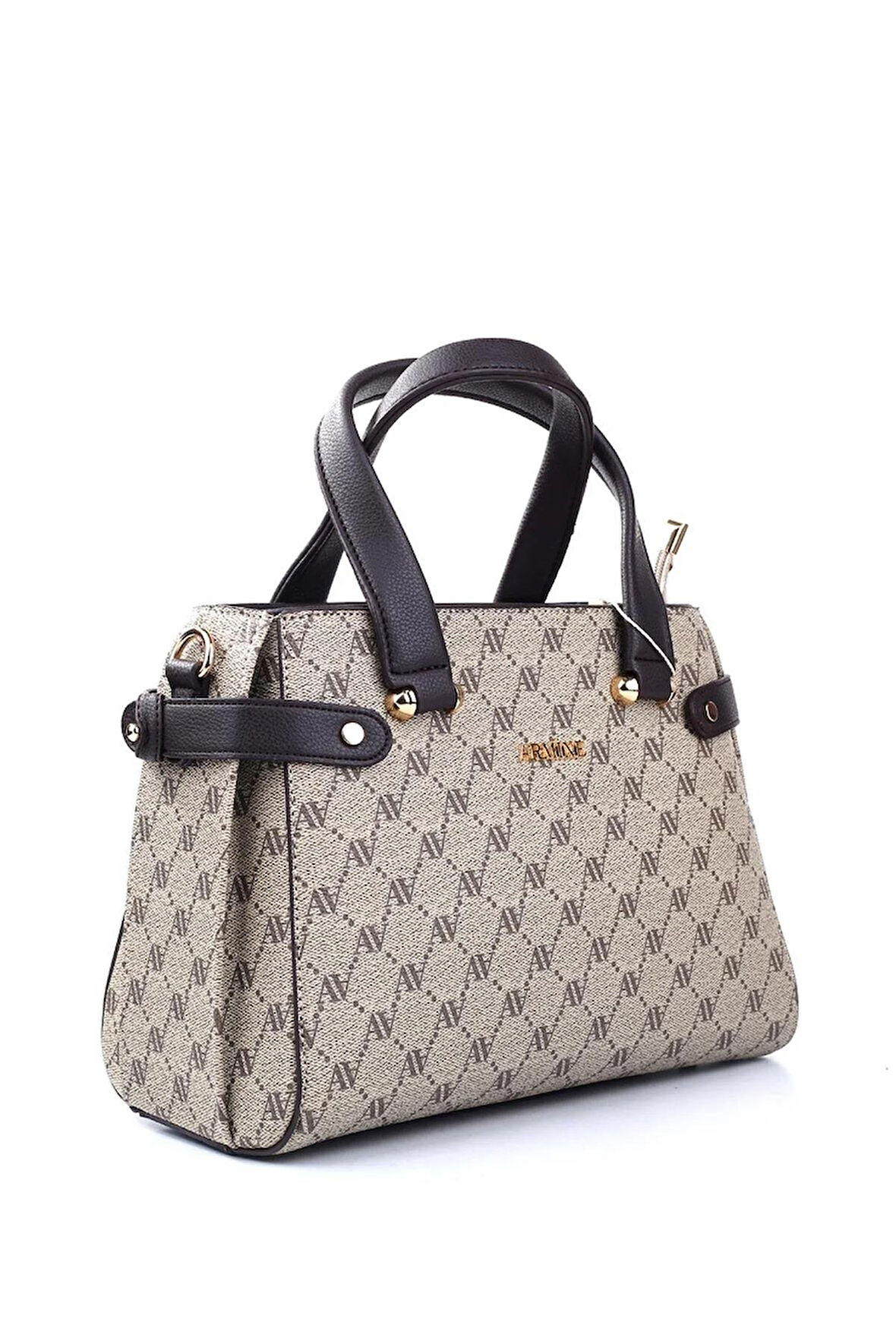 Kadın El Omuz Çantası - 172 Vizon Noktalı