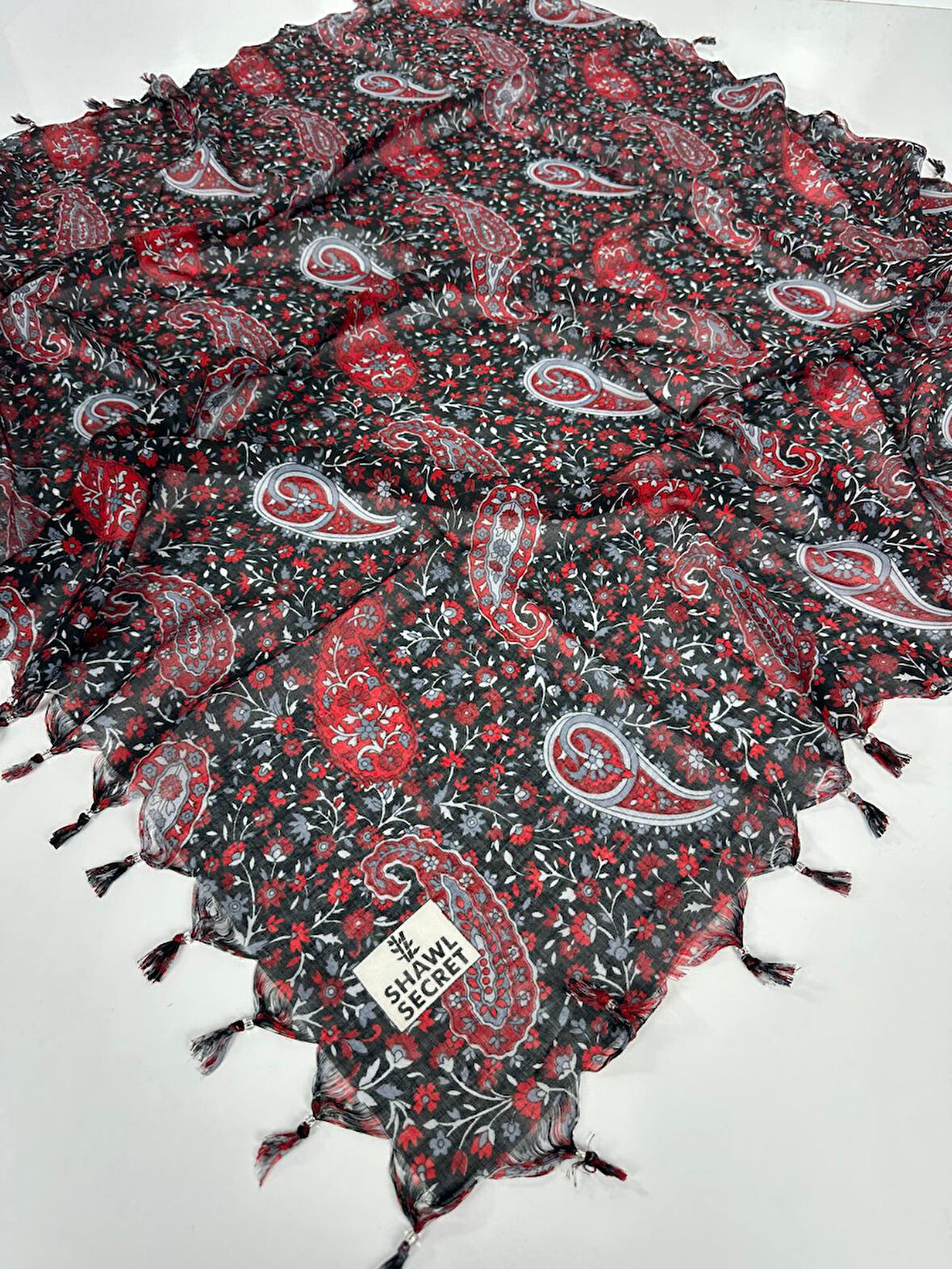 Sökme Boncuklu Pamuk Yazma - 05868