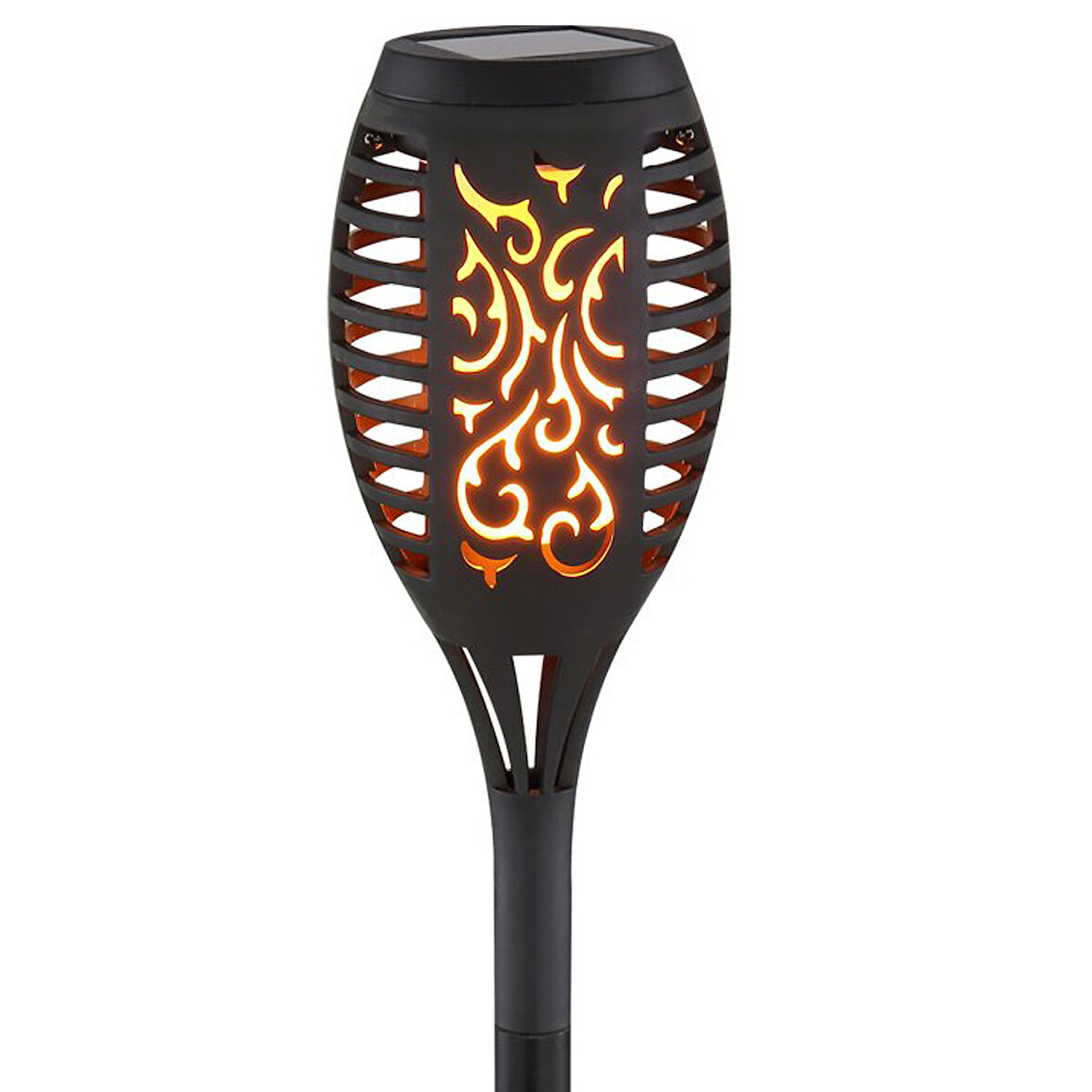 PM-15940 12 LEDLİ IP44 ALEVLİ KUTULU TEKLİ PAKET SOLAR BAHÇE AYDINLATMA